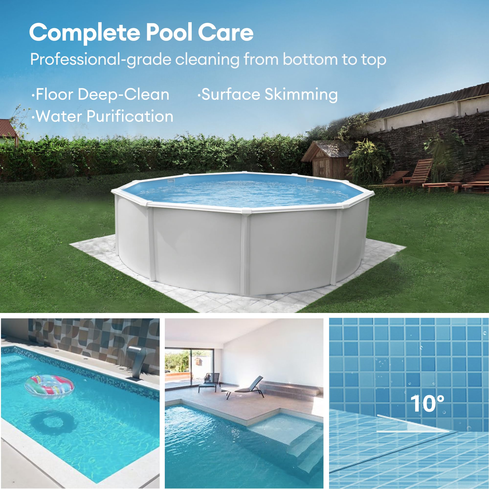 S110 Robotic odkurzacz basenowy, do Above i in-ground Pools