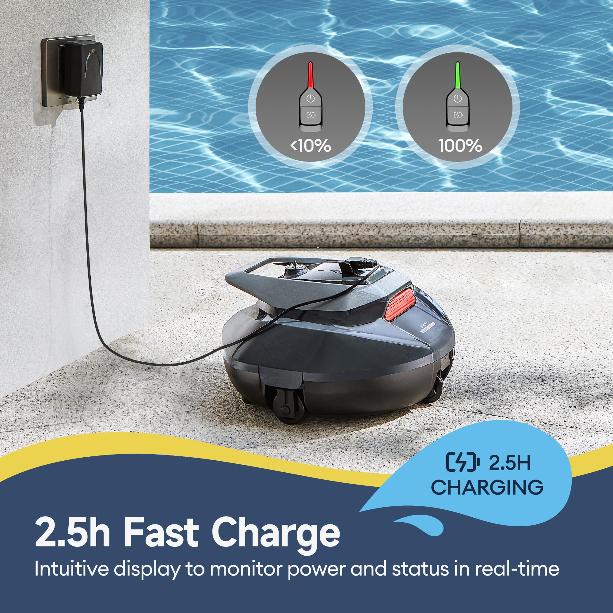 S110 Robotic odkurzacz basenowy, do Above i in-ground Pools