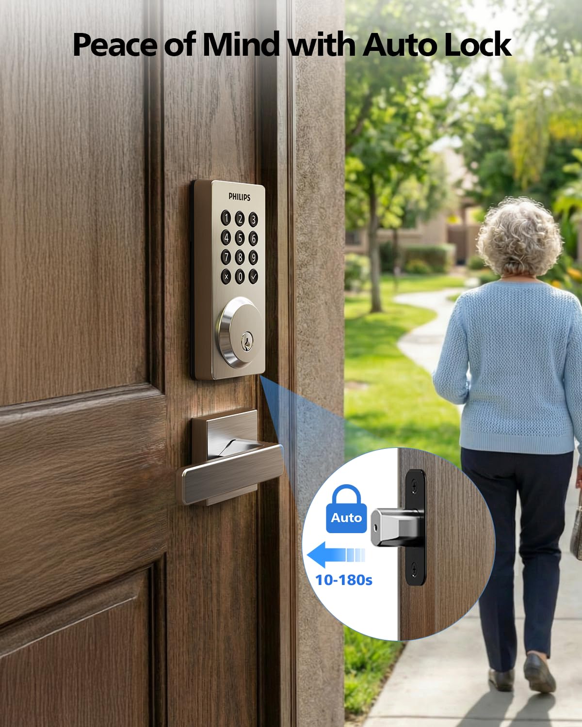 Wi-Fi smart drzwi z uchwyt Lock, Keyless Entry