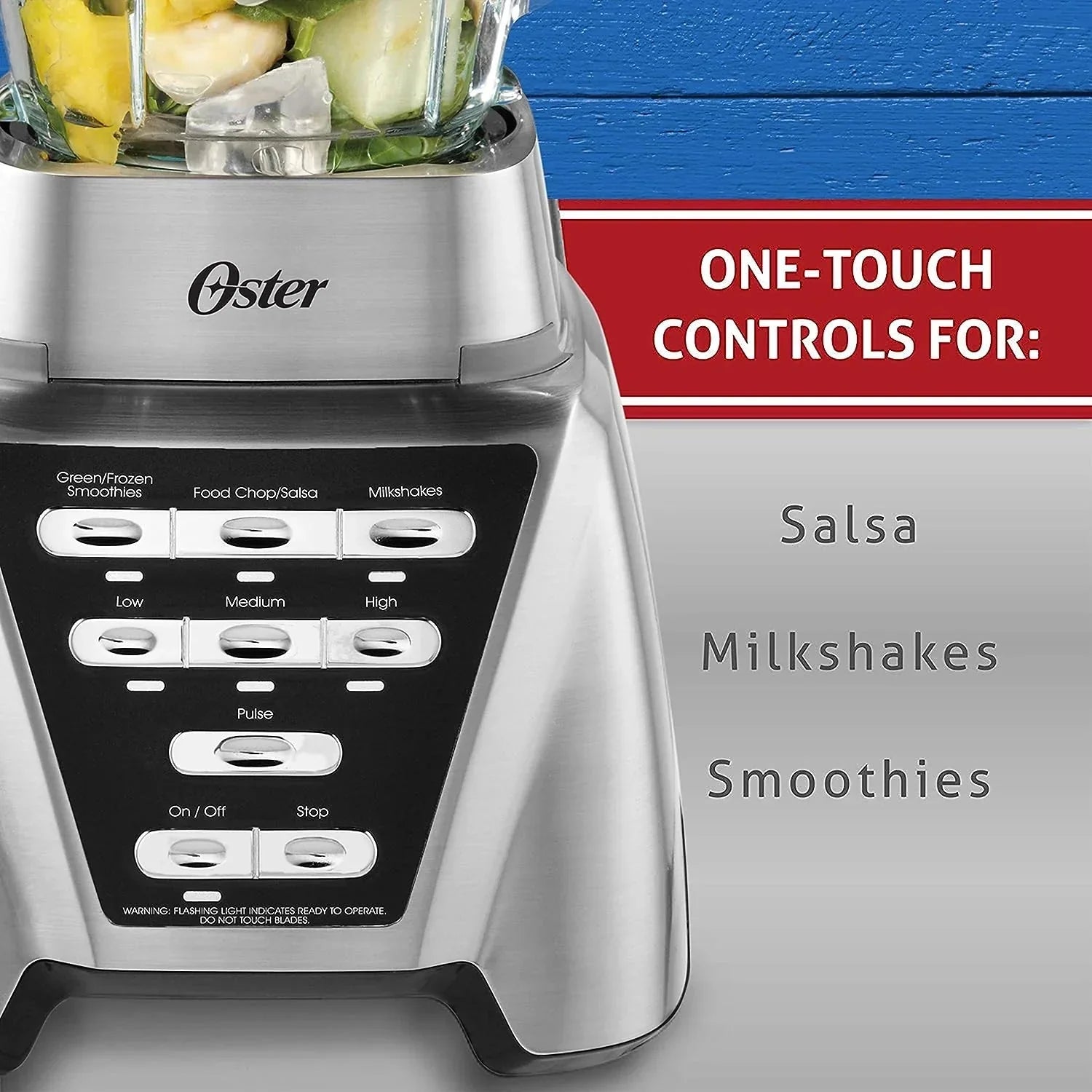 Blender z Pro 1200 z szklo Jar, 24-Ounce Smoothie kubek, Brushed Nickel
