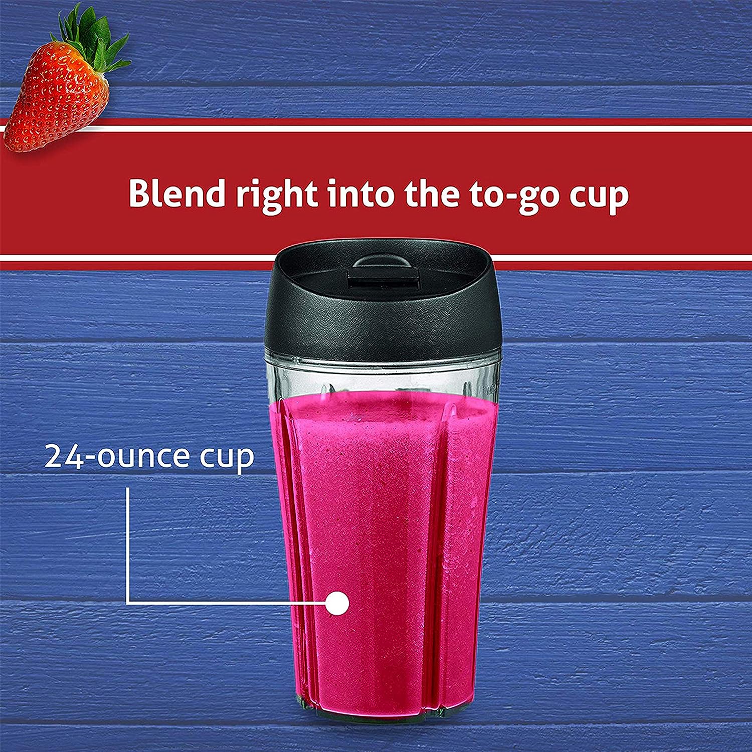 Blender z Pro 1200 z szklo Jar, 24-Ounce Smoothie kubek, Brushed Nickel
