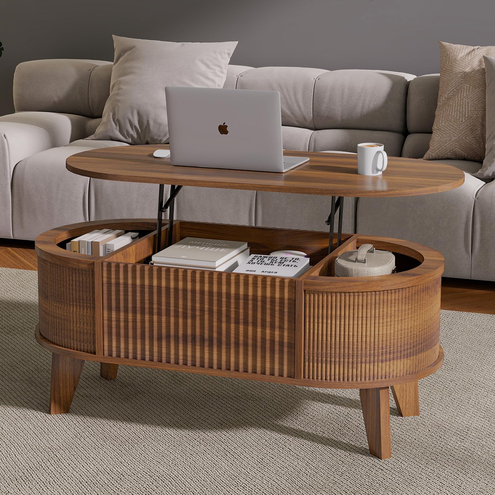 1787511209_Ov4MsAhv Fluted podnośnik Top z magazynowy stolik kawowy, Walnut