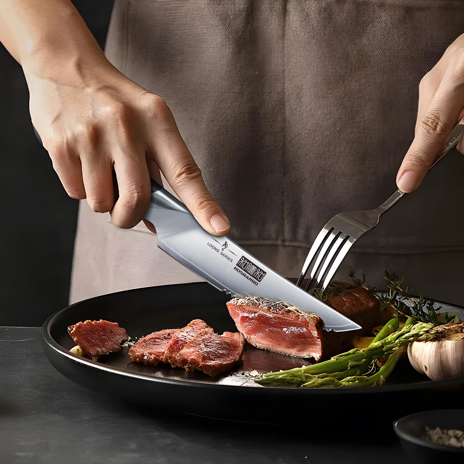 Zestaw, Steak Knives, 6, Ultra Sharp Serrated Knives