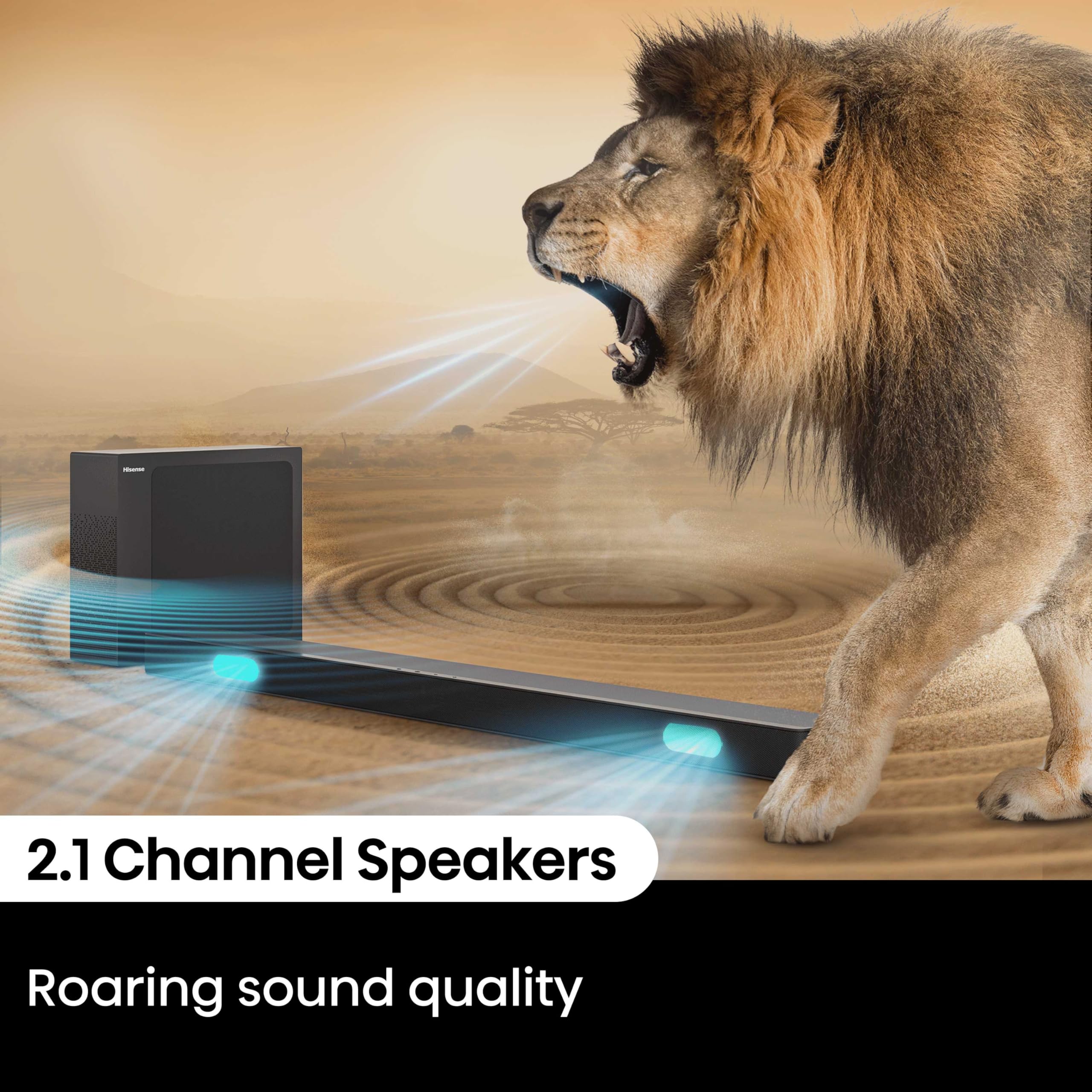 HS2100 Soundbar z bezprzewodowy Subwoofer i HDMI Arc