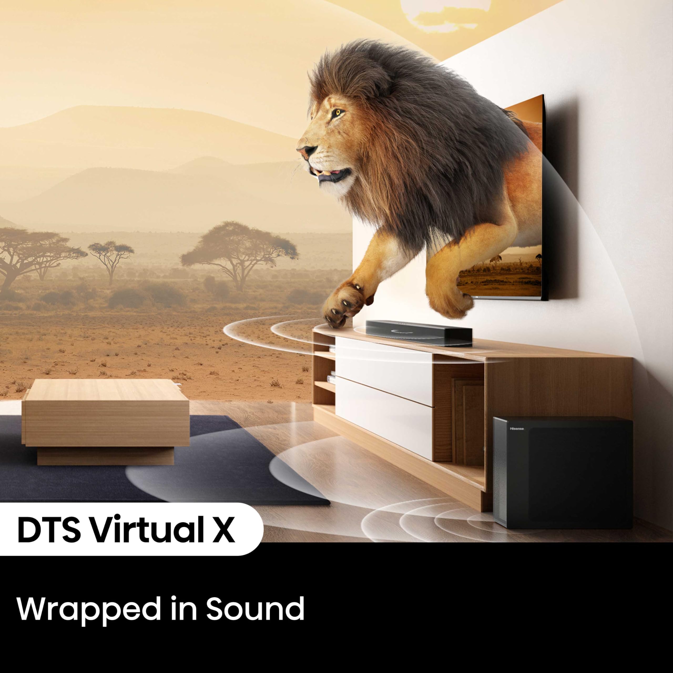 HS2100 Soundbar z bezprzewodowy Subwoofer i HDMI Arc