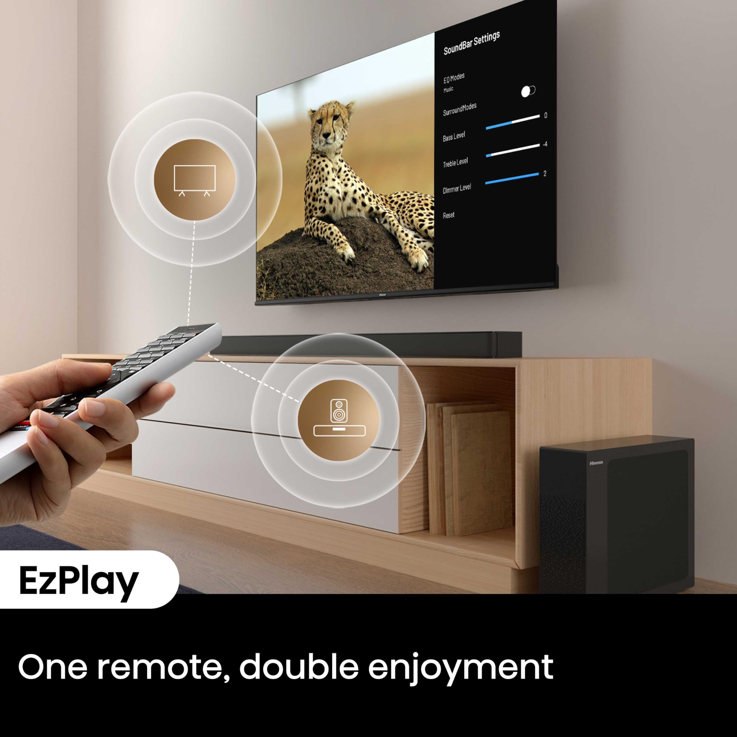 HS2100 Soundbar z bezprzewodowy Subwoofer i HDMI Arc
