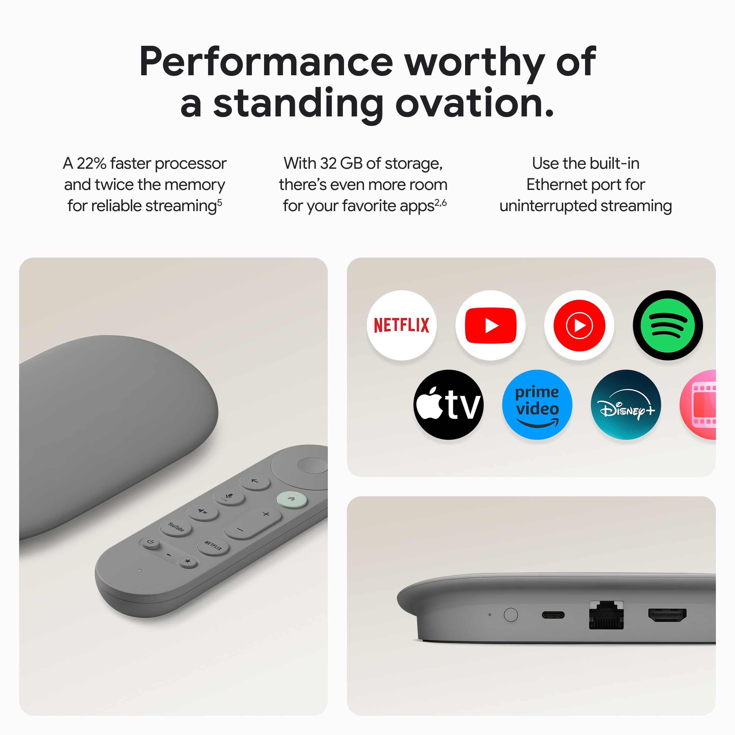 TV Streamer 4K z Fast Streaming i Voice Search zdalny