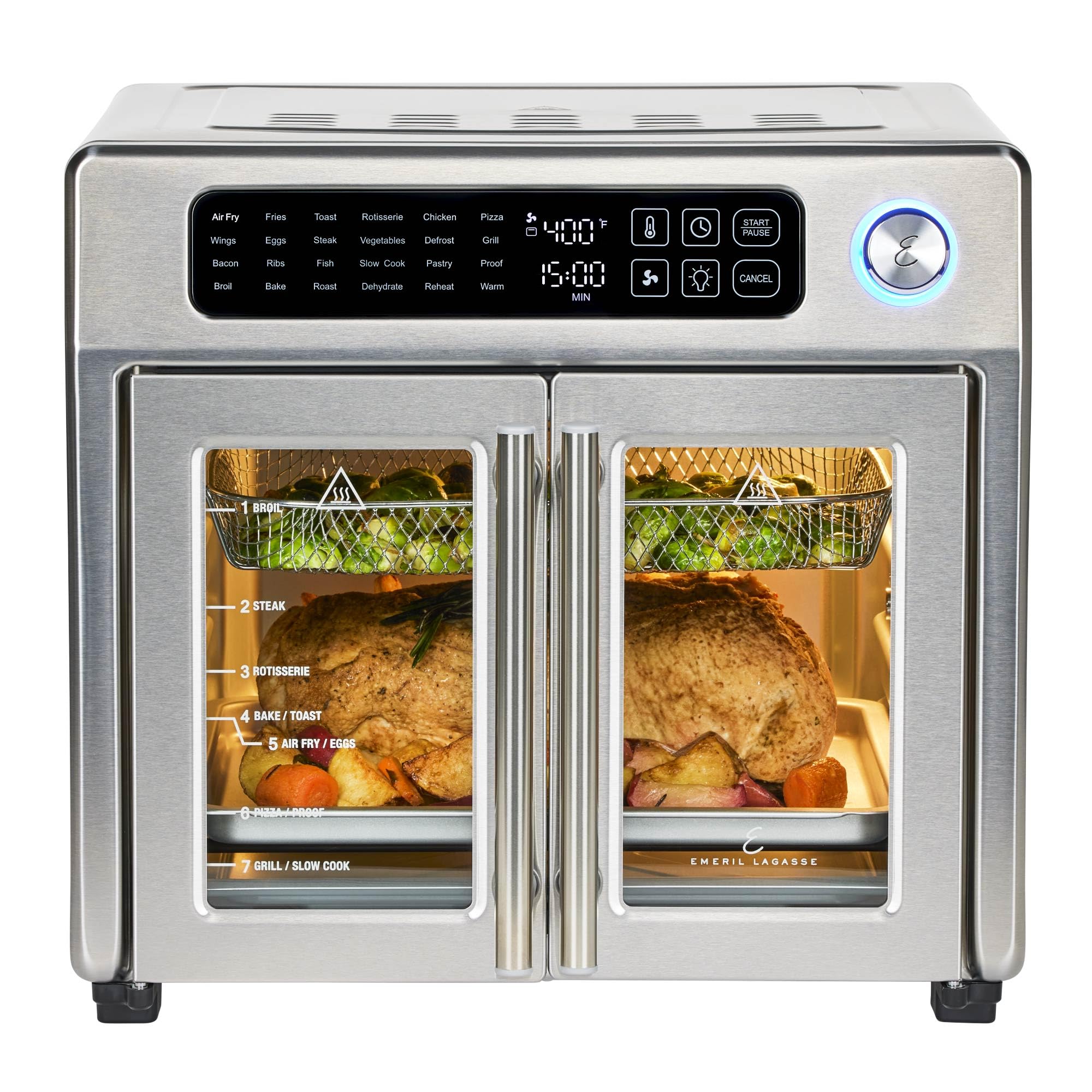 1787518879_trlZk2F5 Toaster piekarnik, Lagasse dodatkowy duży French drzwi frytkownica beztluszczowa, zestaw combo