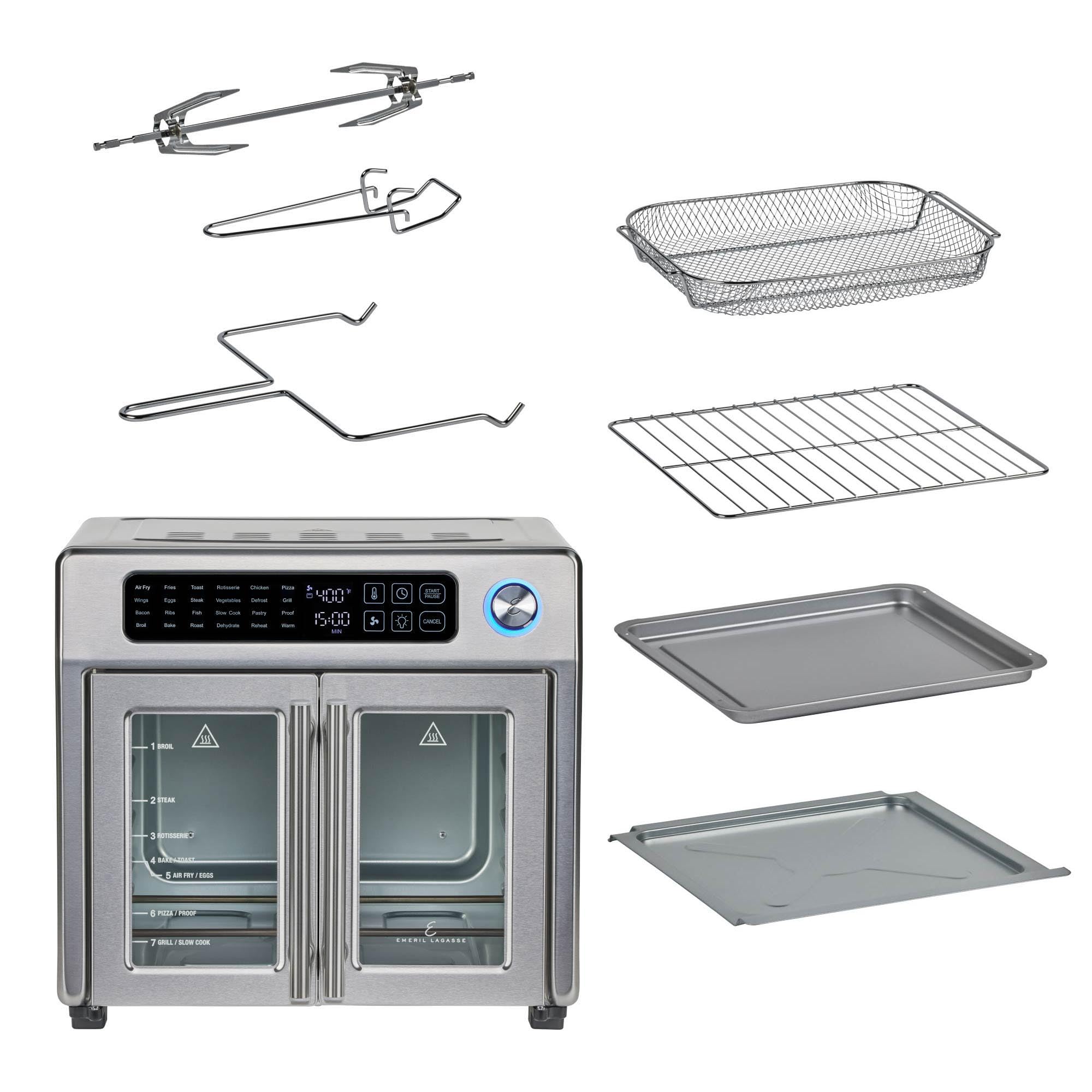 1787518891_Czr3h6vI Toaster piekarnik, Lagasse dodatkowy duży French drzwi frytkownica beztluszczowa, zestaw combo