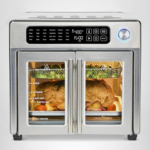 1787518913_adJpsV4f Toaster piekarnik, Lagasse dodatkowy duży French drzwi frytkownica beztluszczowa, zestaw combo