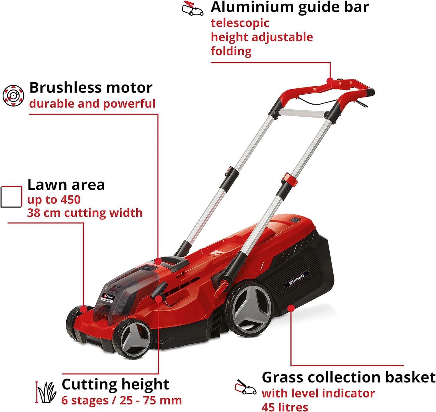 1787519225_bFavV1Ki Moc X-change Rasarro 36/38 bezprzewodowy Lawnmower z akumulator