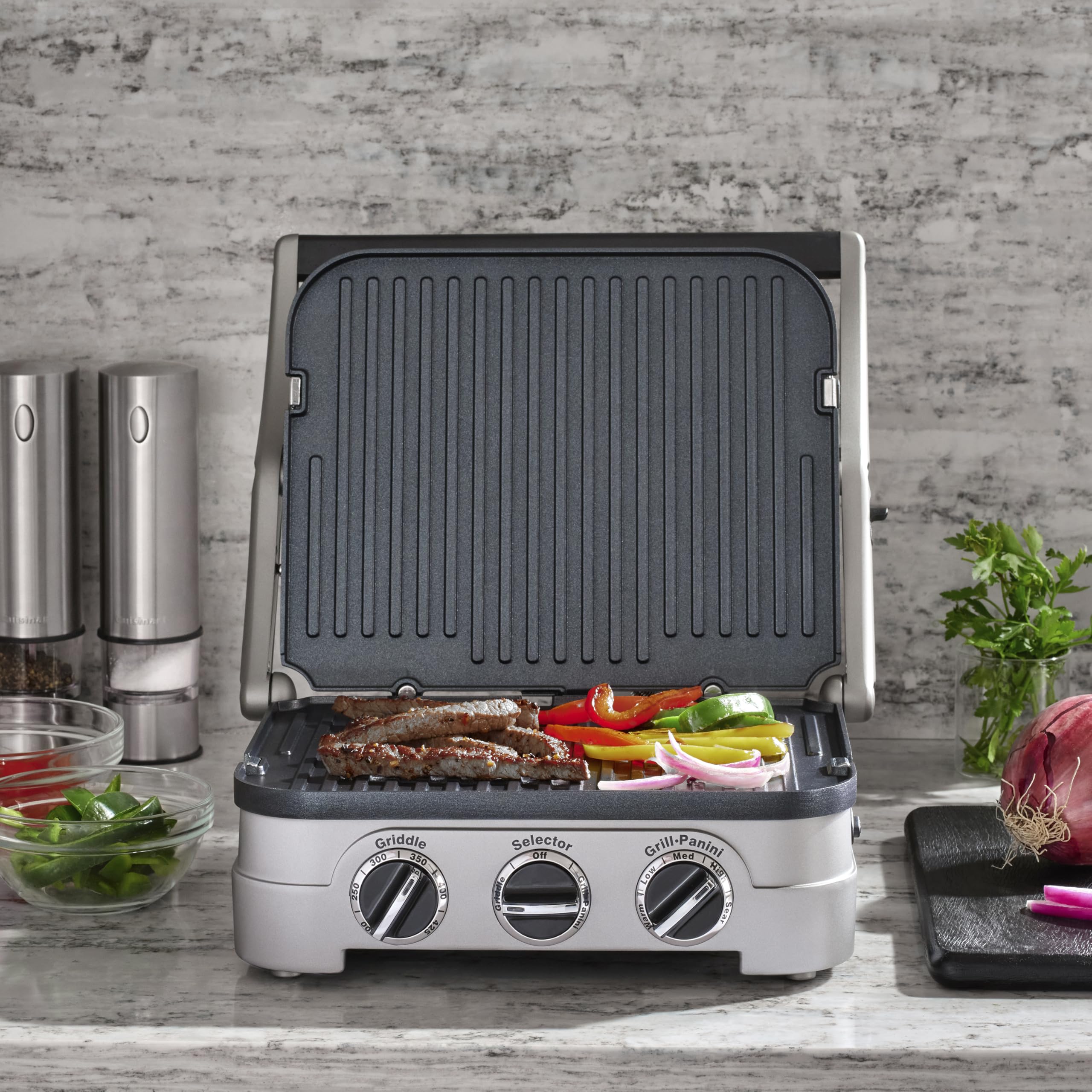 5-in-1 wewnętrzny i Panini Press grill