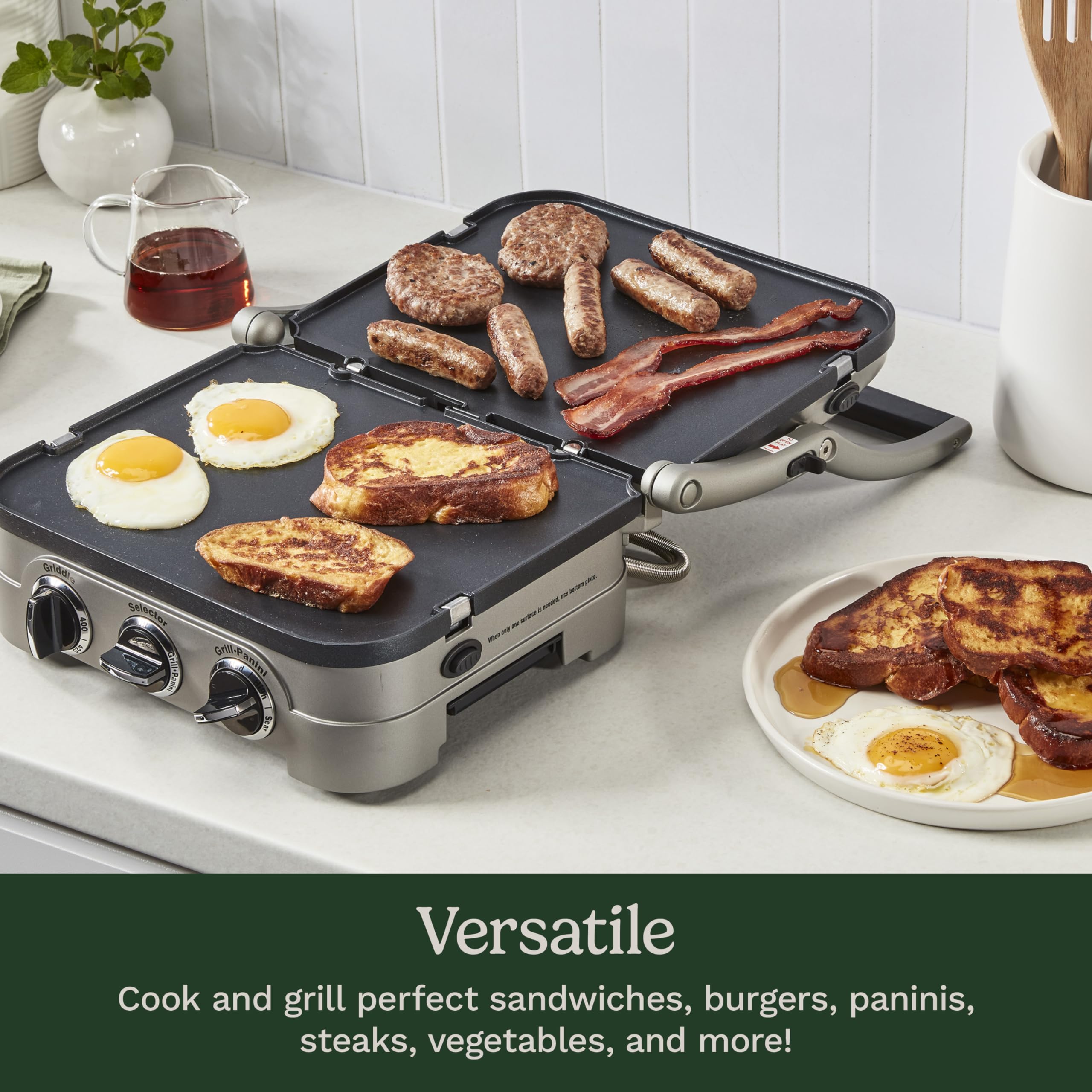5-in-1 wewnętrzny i Panini Press grill
