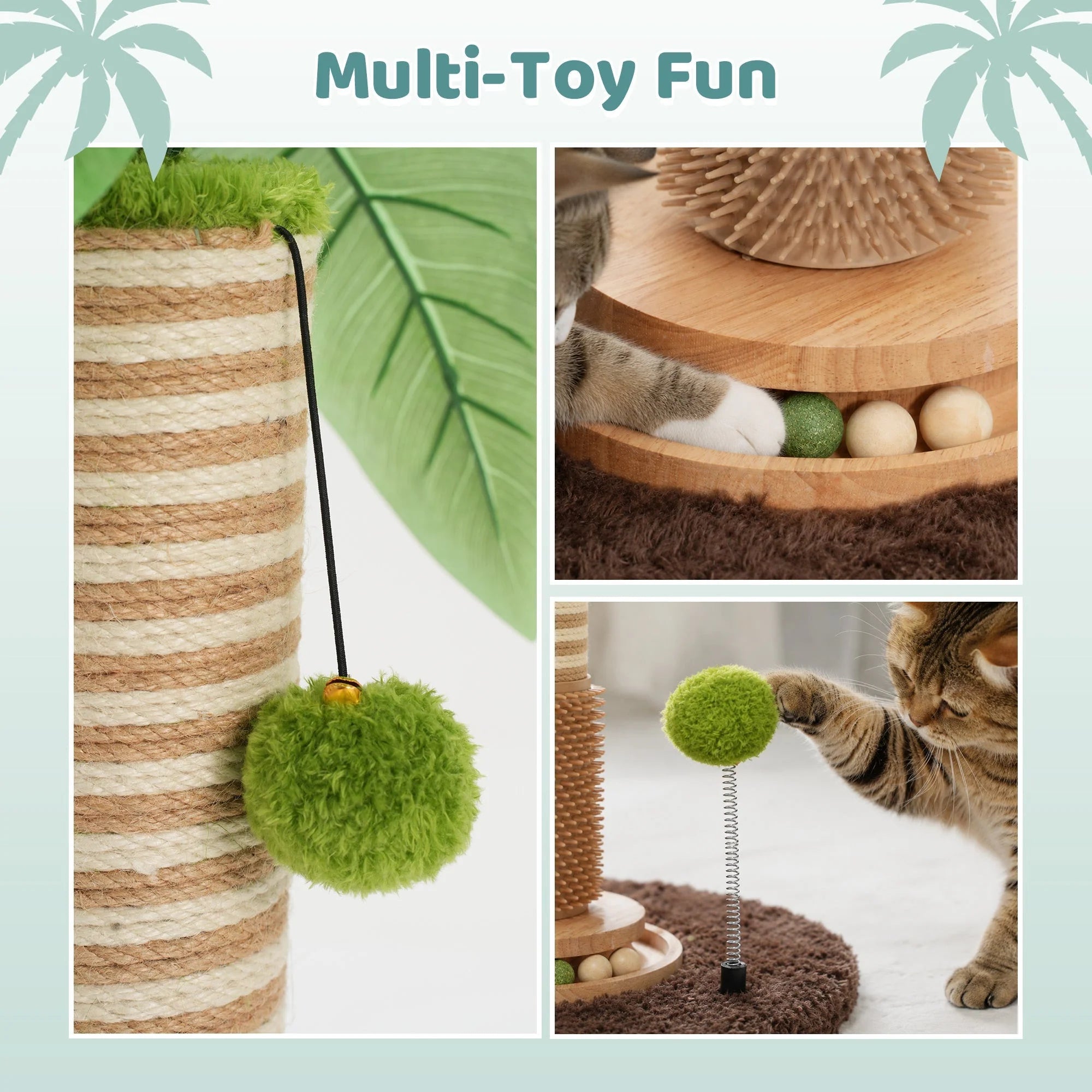 Coconut Palm dla kota Scratching Post