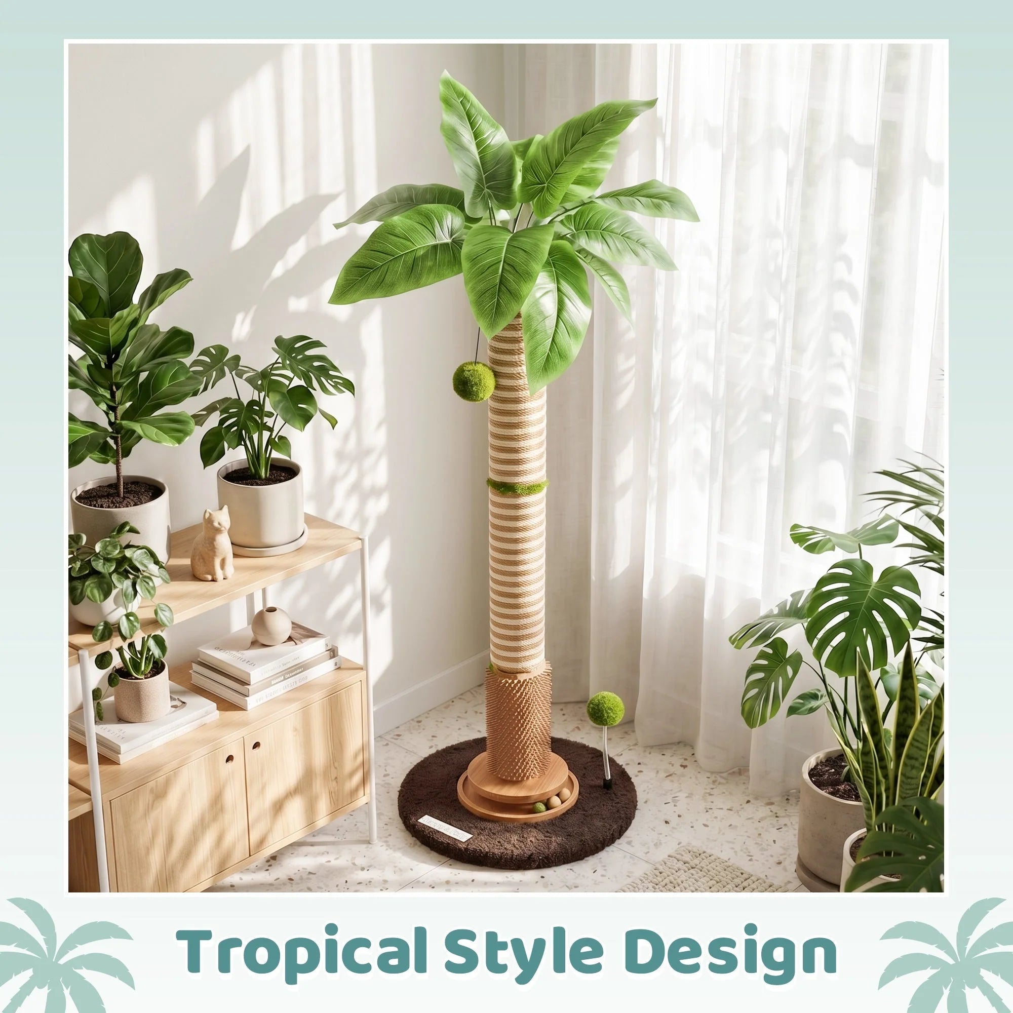 Coconut Palm dla kota Scratching Post