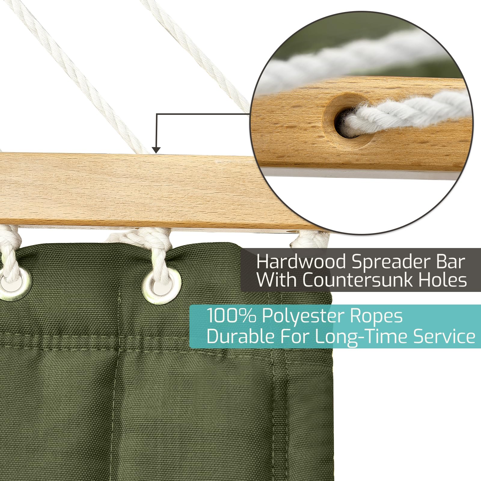 1787522510_n1SjQWCJ Podwójny Quilted tkanina Hammock do 2 z 450 lb pojemność