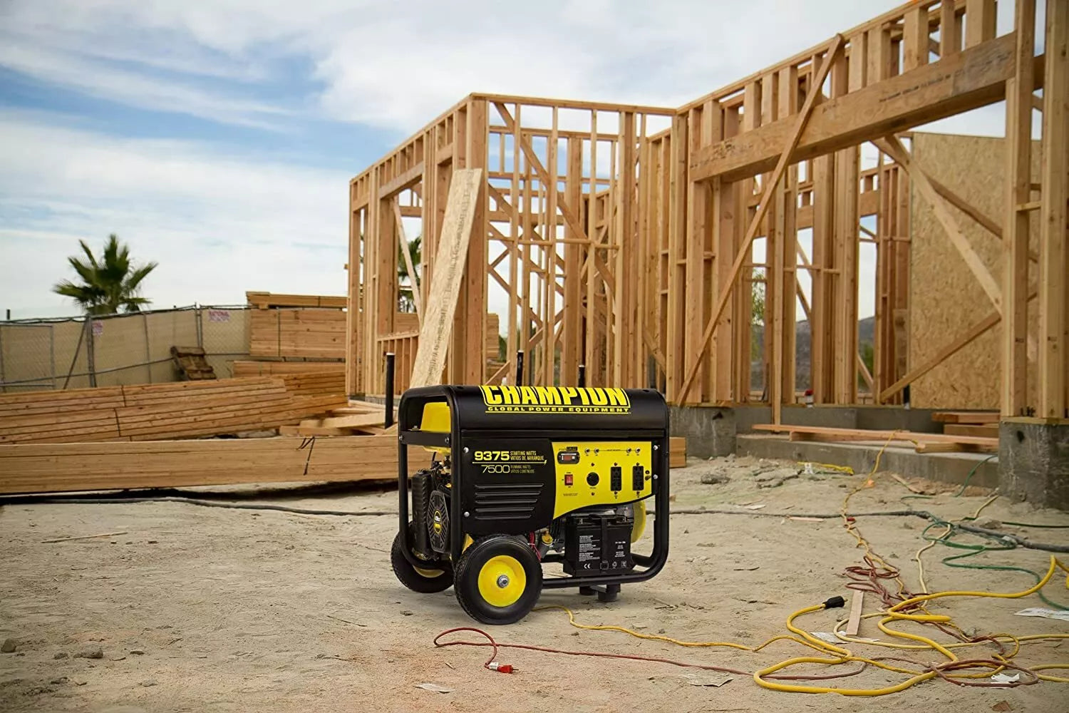 Generator, 9,375-W przenośny RV Ready gazowy zasilany, W/zdalny Start domowy RV