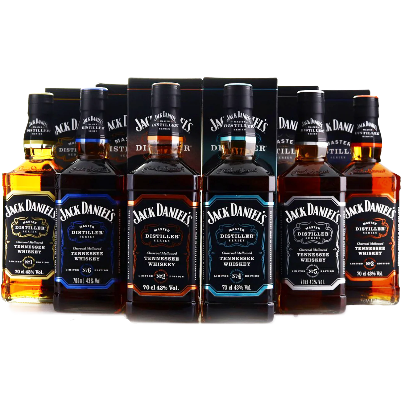 1787524634_aZZHmpfE Zestaw, Big Price Cut Jd Master Distiller Collector's, 6 Bottles, Edition 1-6