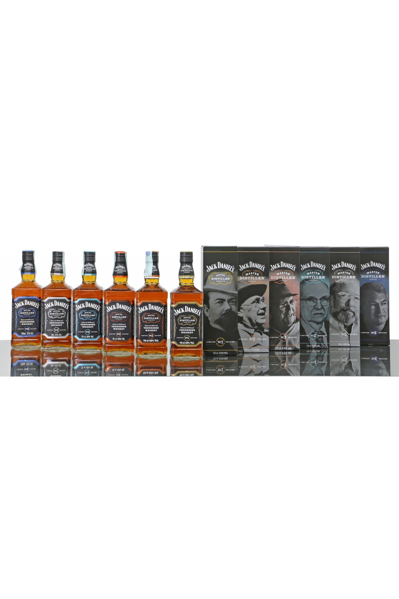 1787524639_uAdGv7oE Zestaw, Big Price Cut Jd Master Distiller Collector's, 6 Bottles, Edition 1-6