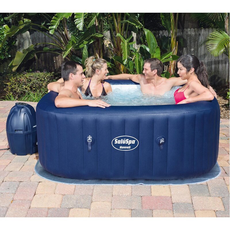 1787524730_5xW4jG97 Goracy wanna, 6-osobowy 60-Jet Vinyl okrągły Inflatable, w Navy