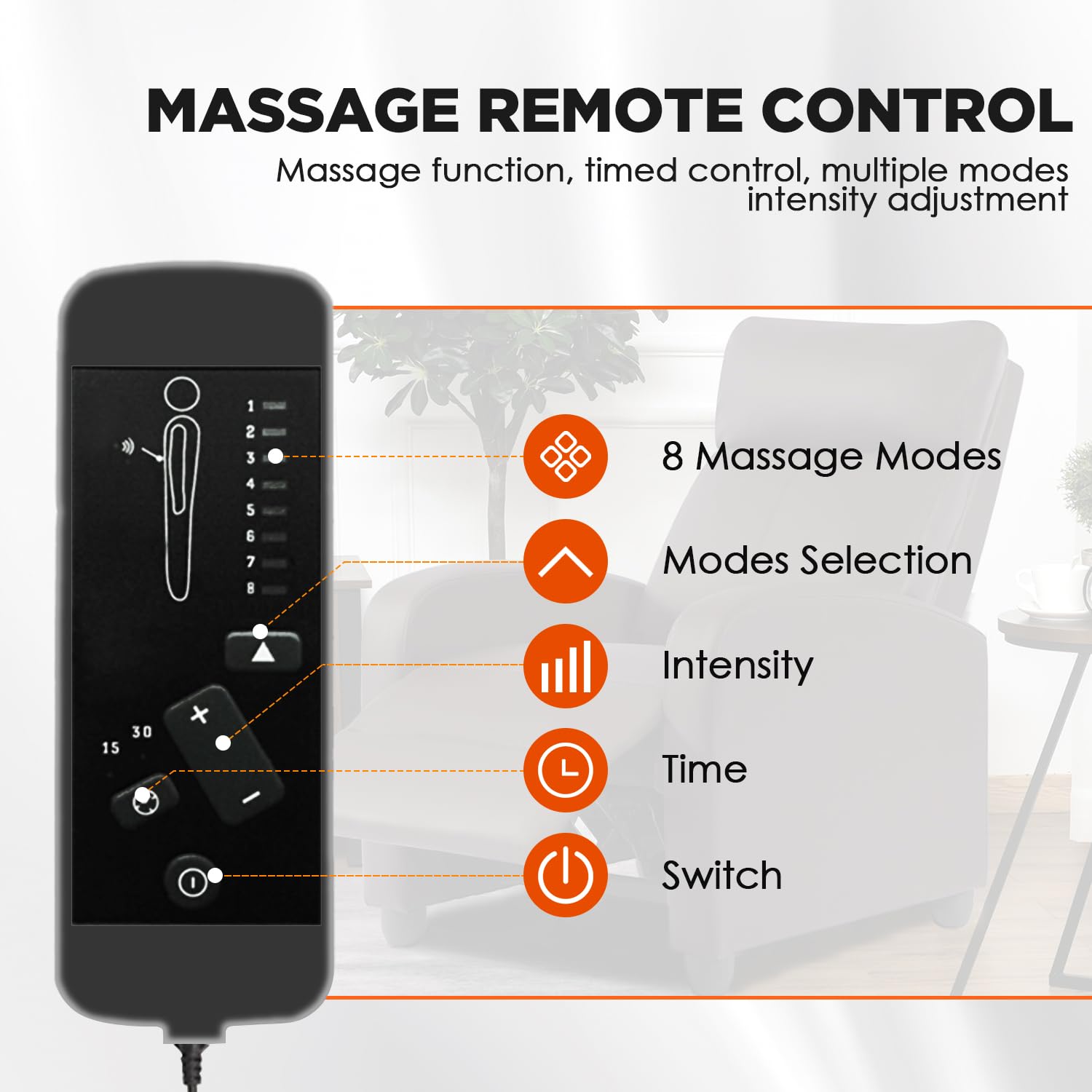 1787524808_Qhv4ZSRv Fotel rozkładany z Massage, Lumbar Support, brązowy