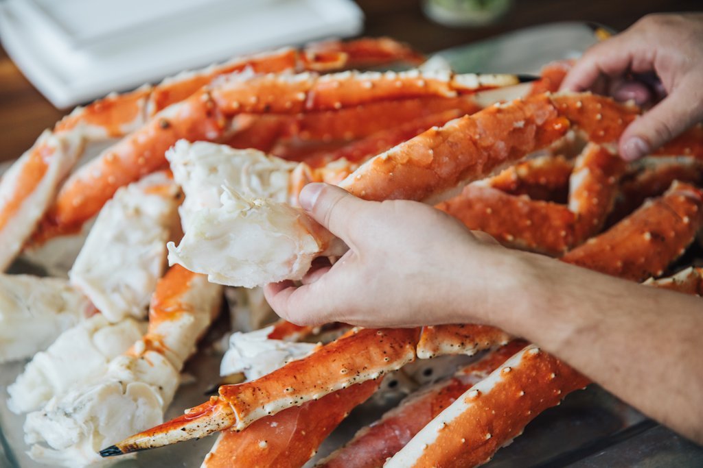 King Crab z Colossal czerwony King Crab Legs (7 lb), Overnight Shipping