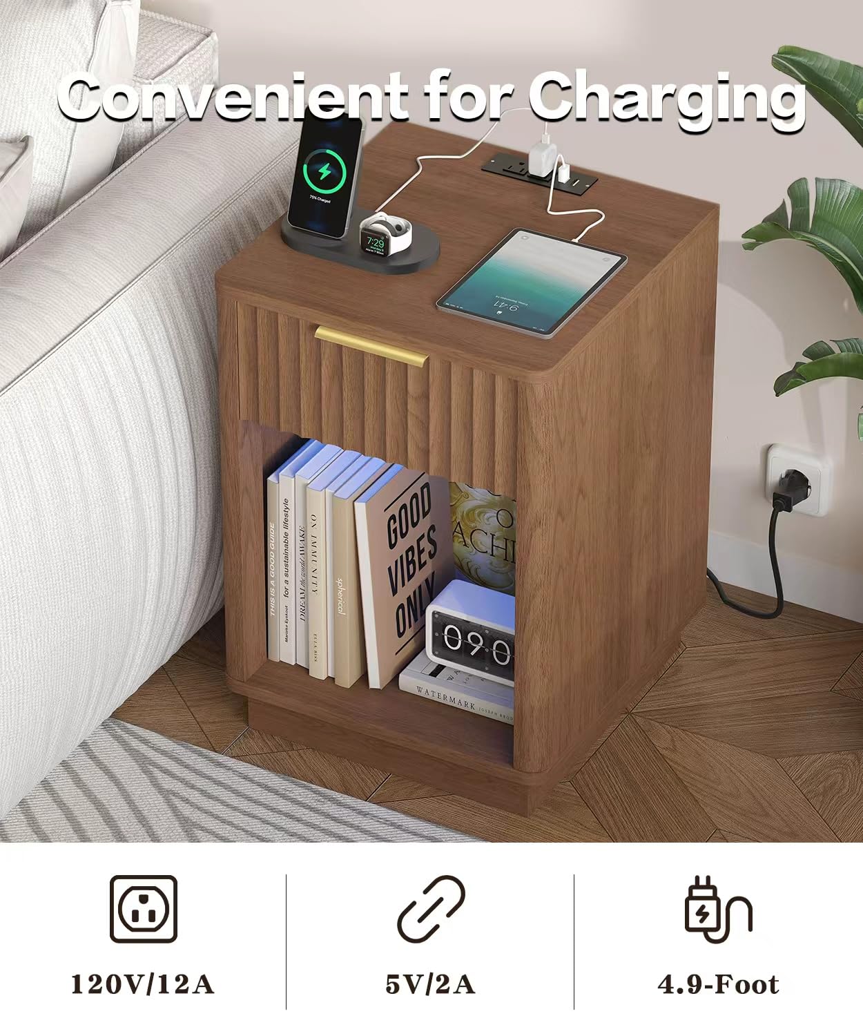 1787526446_IXkv8Jcd Fluted Nightstands zestaw z ładowanie stacja i lampa LED