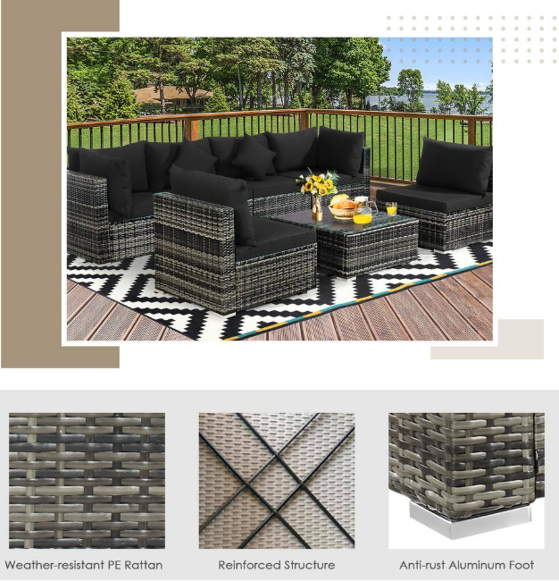 1787527446_OTZVNhwO 7-elementowy Wicker tarasowy Conversation zestaw z czarny Cushions