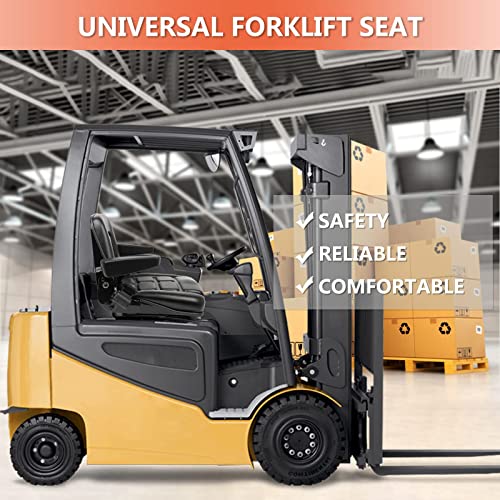 Universal Fold Down Forklift siedzisko, Micro Switch, Armrest i bezpieczenstwo Belt do Tractor