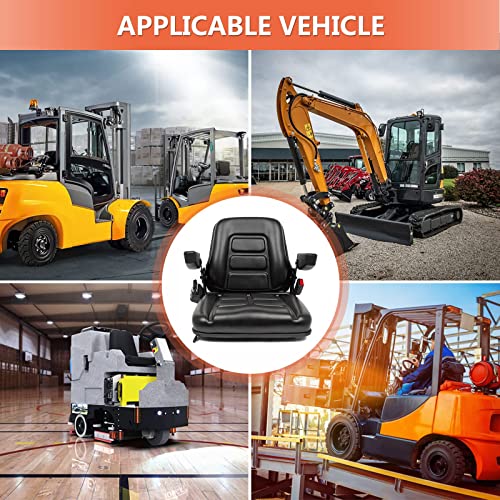 Universal Fold Down Forklift siedzisko, Micro Switch, Armrest i bezpieczenstwo Belt do Tractor