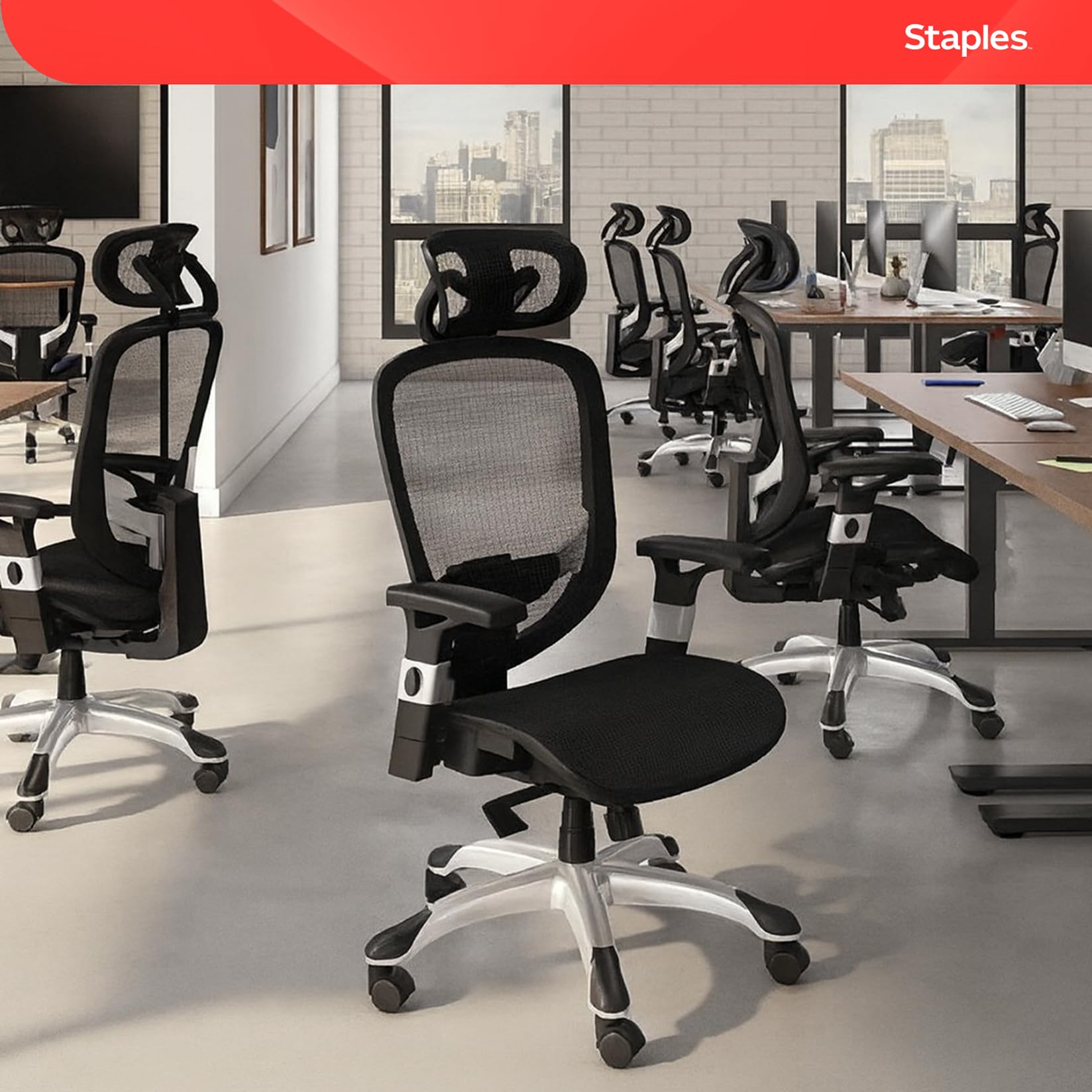 Hyken ergonomiczny siatka Task krzeslo z Lumbar Support
