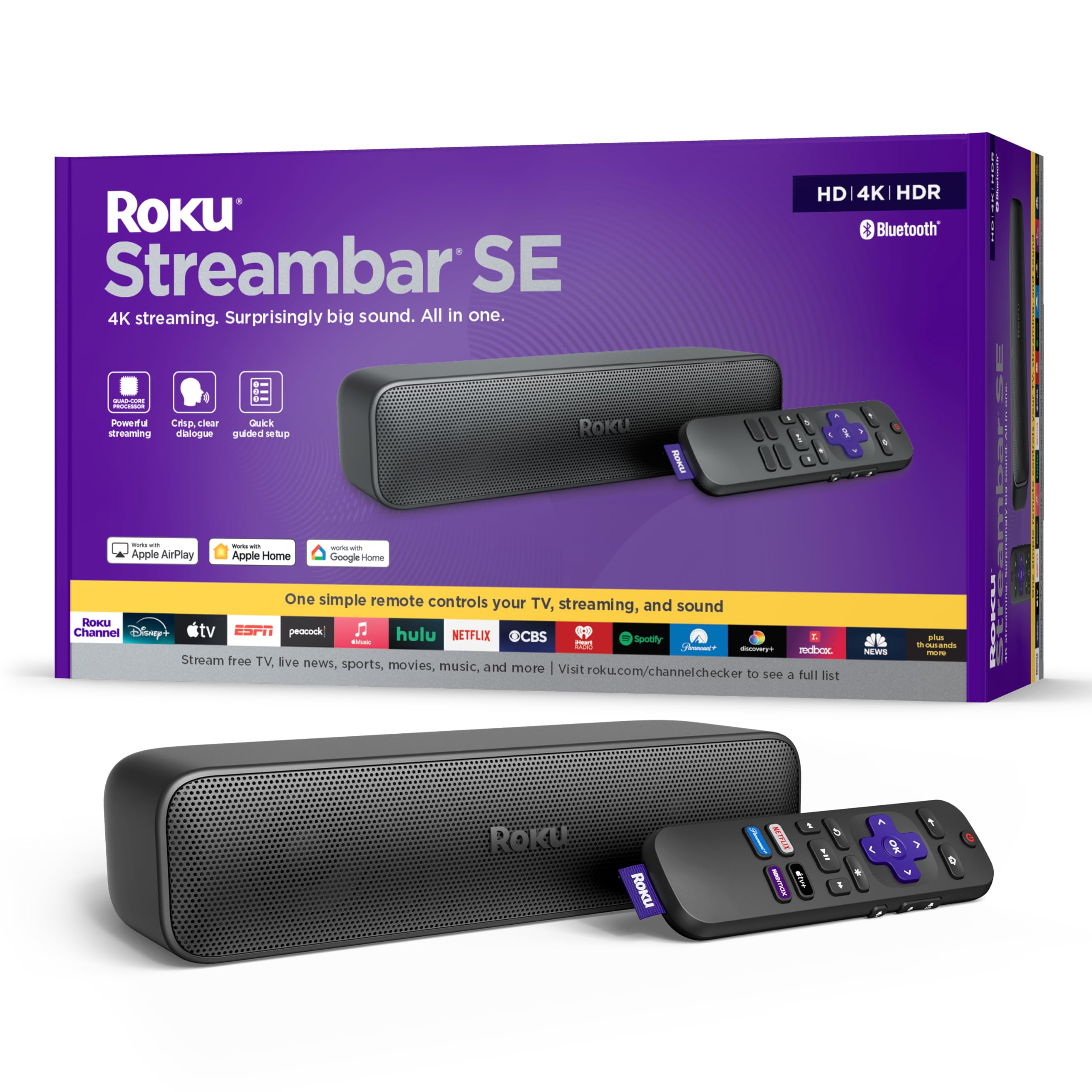 Streambar Se z 2-in-1 TV Soundbar z 4K Streaming