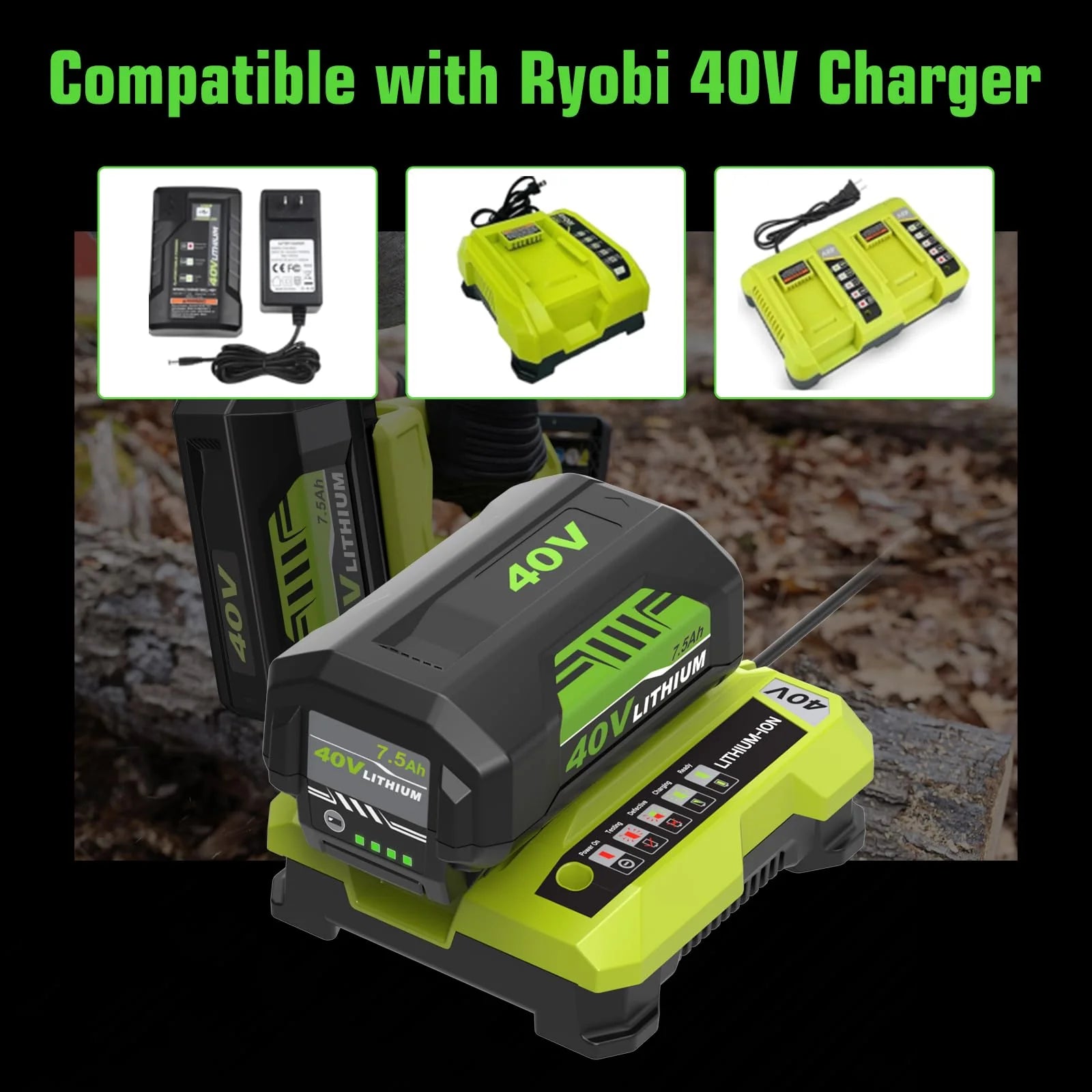 Bat 7500mAh 40V Lithium Ion zamienny akumulator