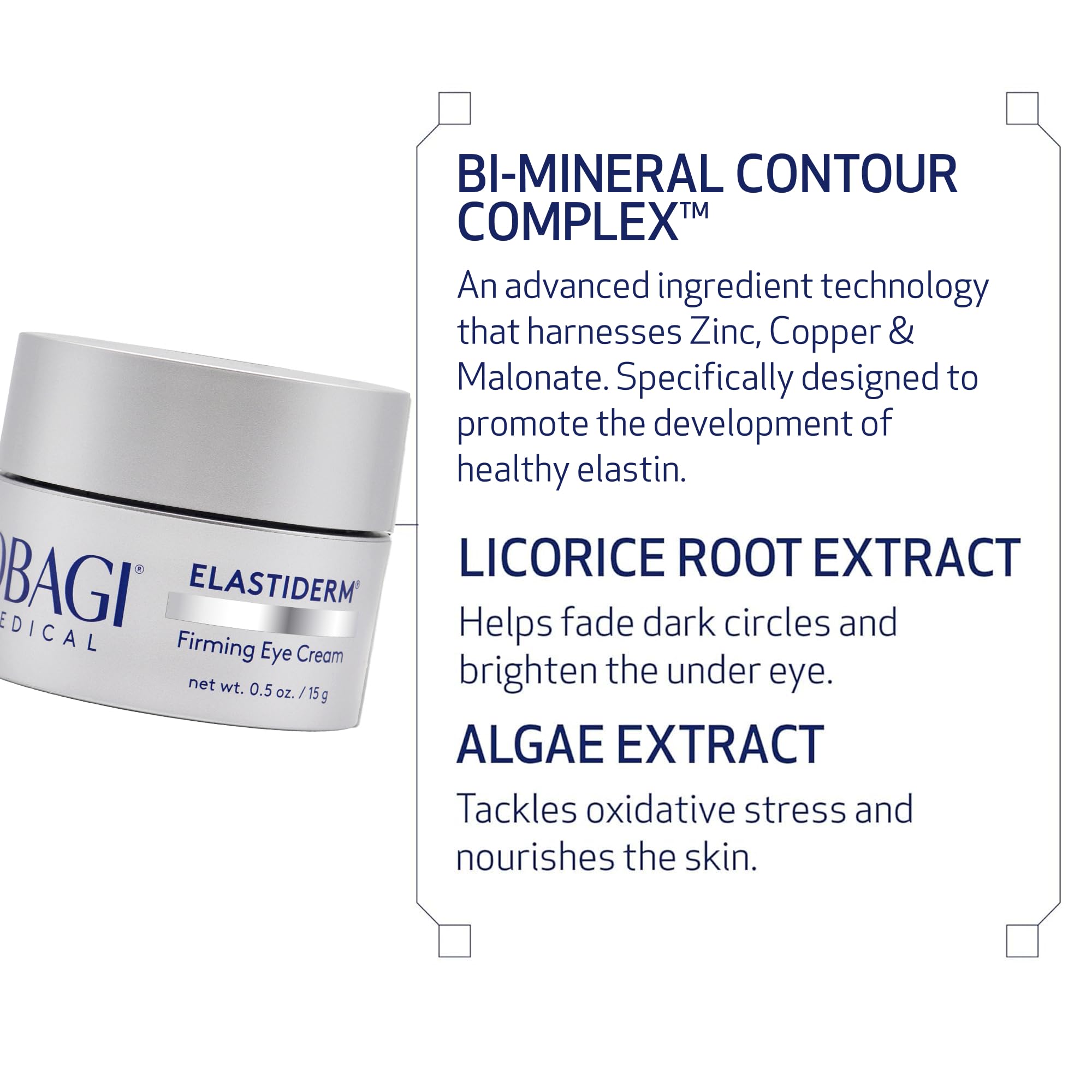 Elastiderm Eye kremowy, lekki Anti-aging Formula