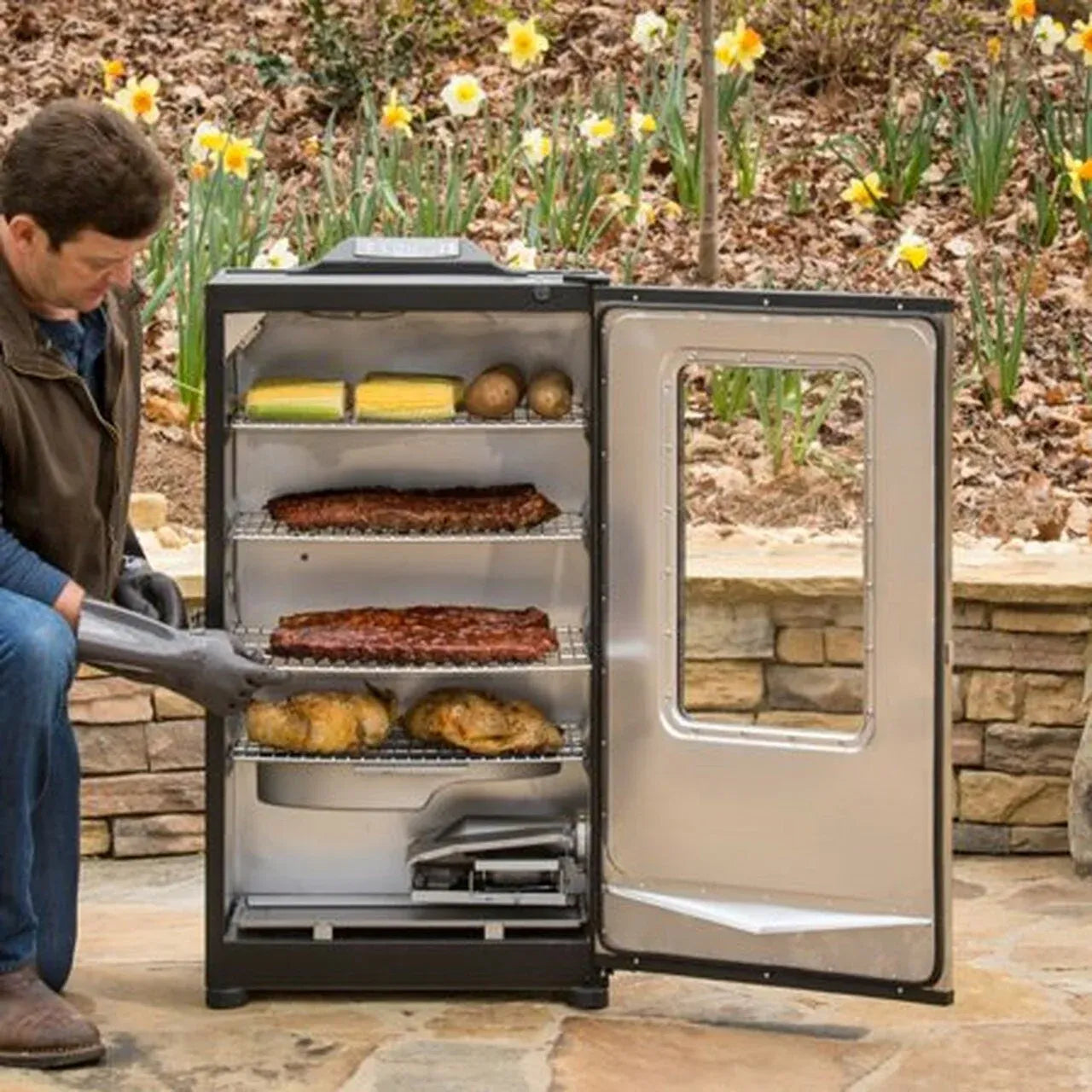 1787545753_jNrMCbDl 40-cali Bluetooth cyfrowy elektryczny Smoker w stal nierdzewna