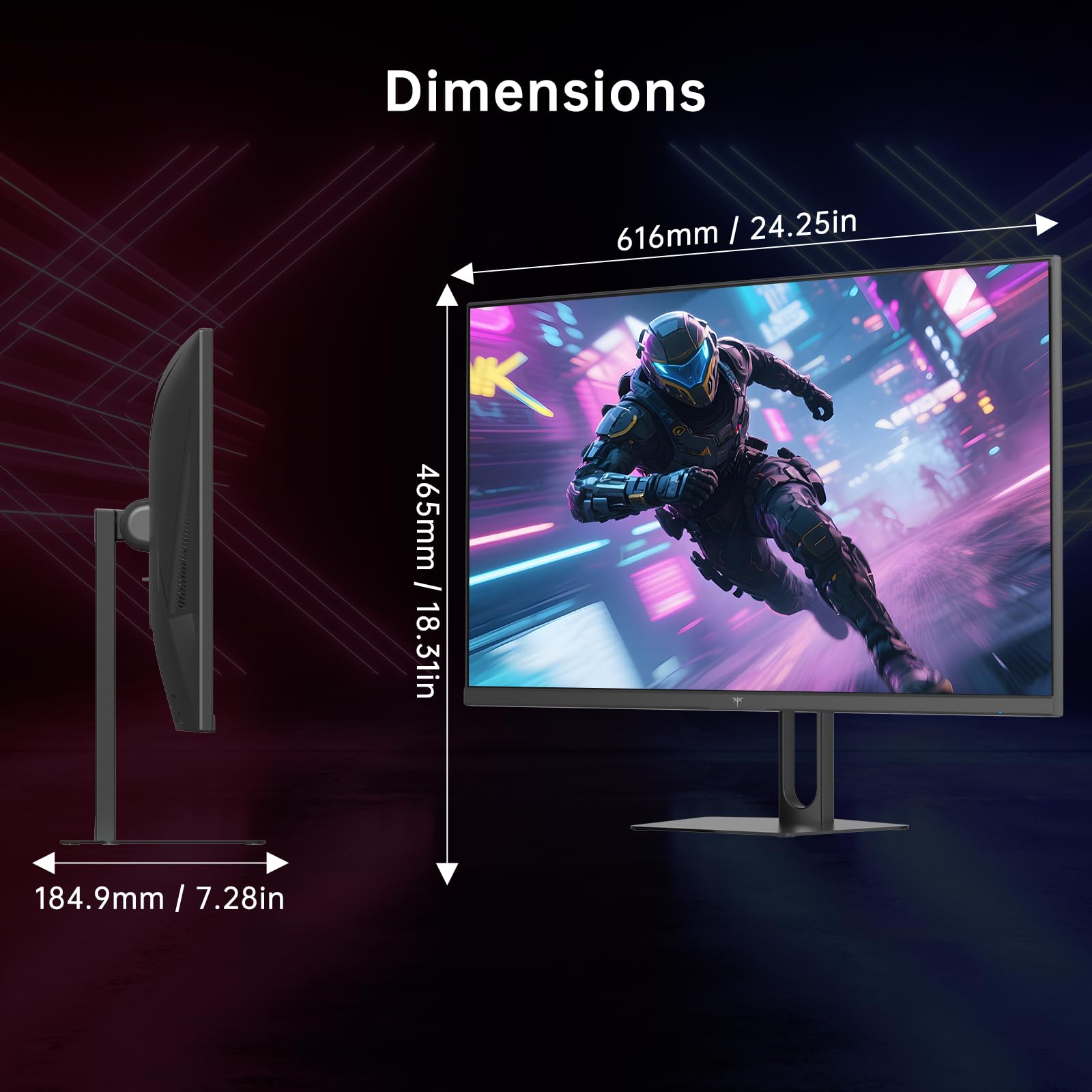 Gamingowy monitor, 27 cali 2K Qhd, 210Hz 1ms HDR400