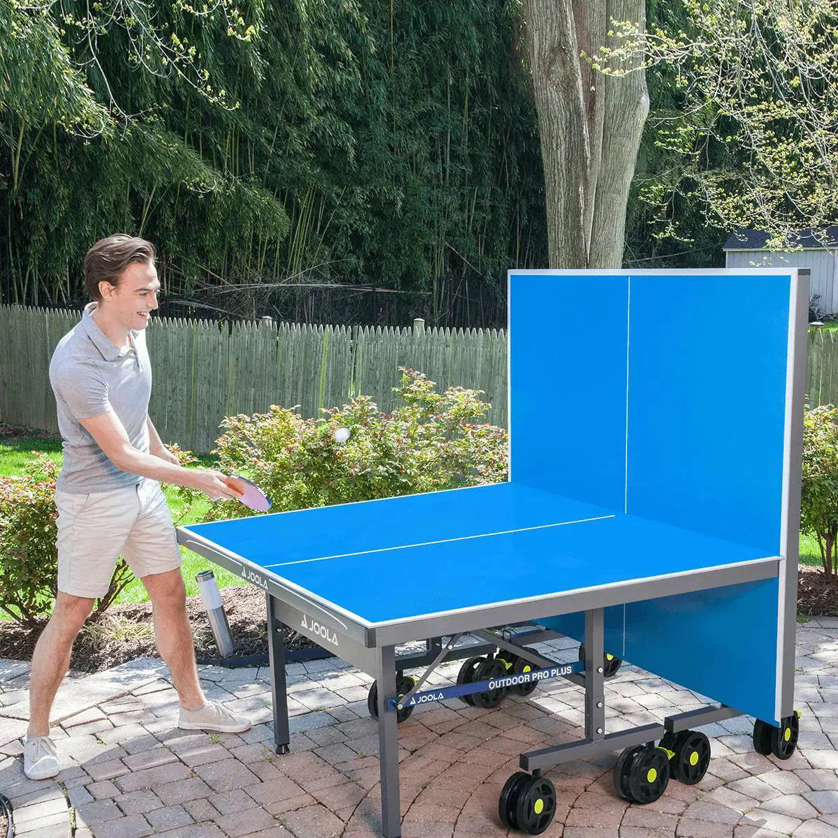 Table Tennis Table - Nova Pro Plus Outdoor, Featuring Weatherproof Net - 9 5 Ft, Foldable, Aluminum Surface