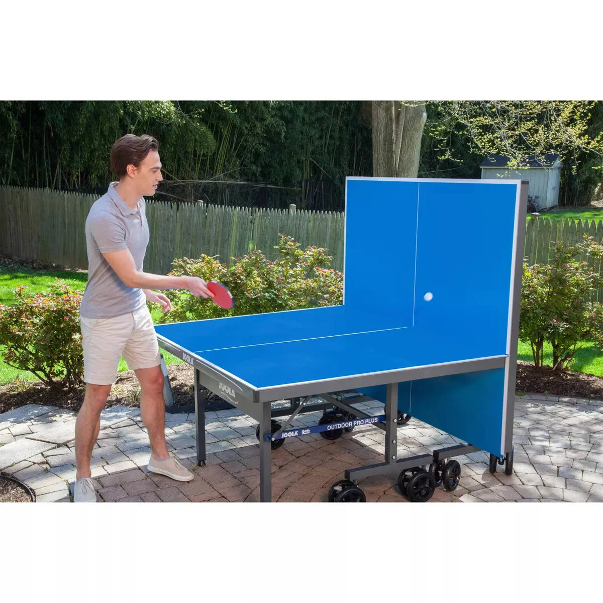Table Tennis Table - Nova Pro Plus Outdoor, Featuring Weatherproof Net - 9 5 Ft, Foldable, Aluminum Surface