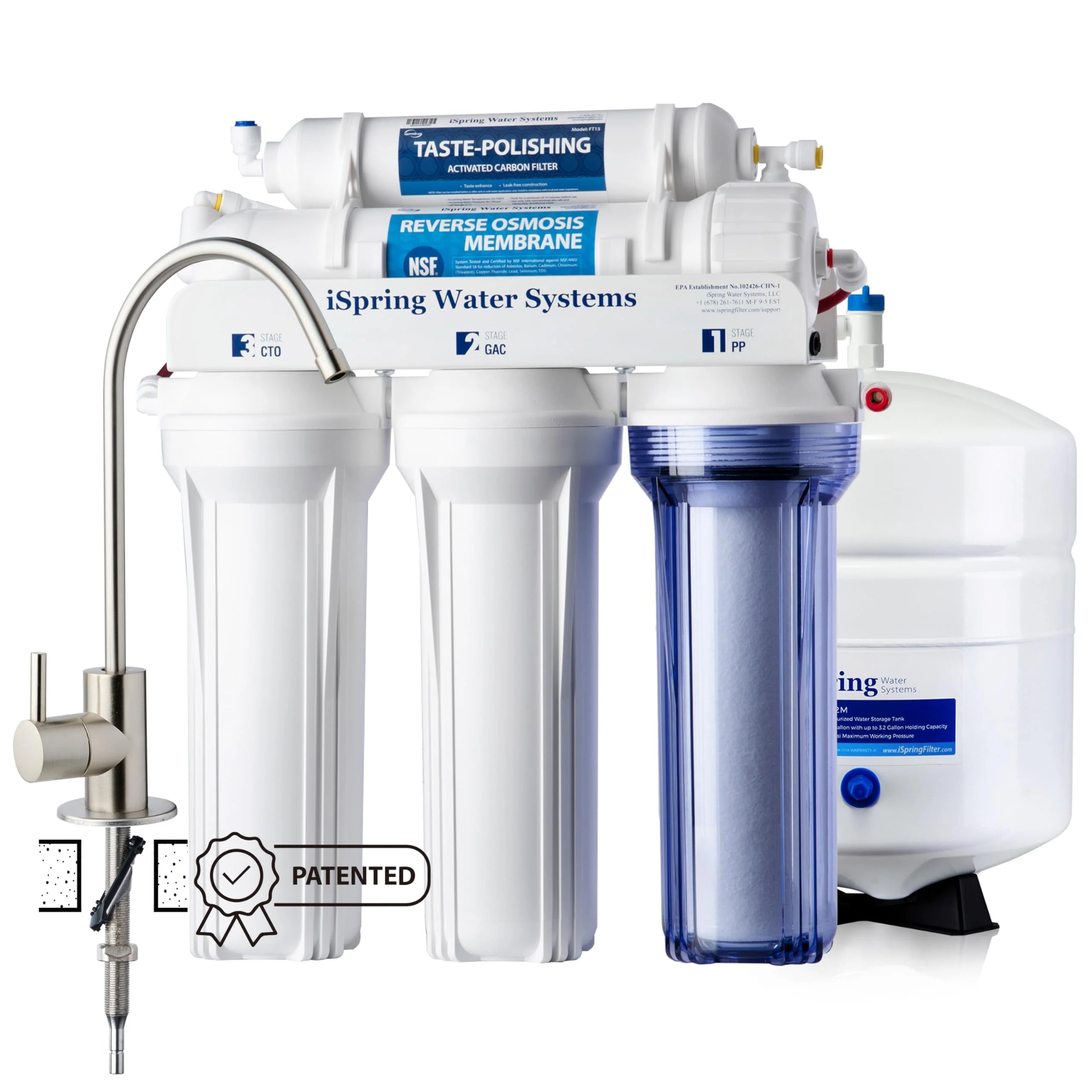RCC7 5-Stage Reverse Osmosis wody filtr