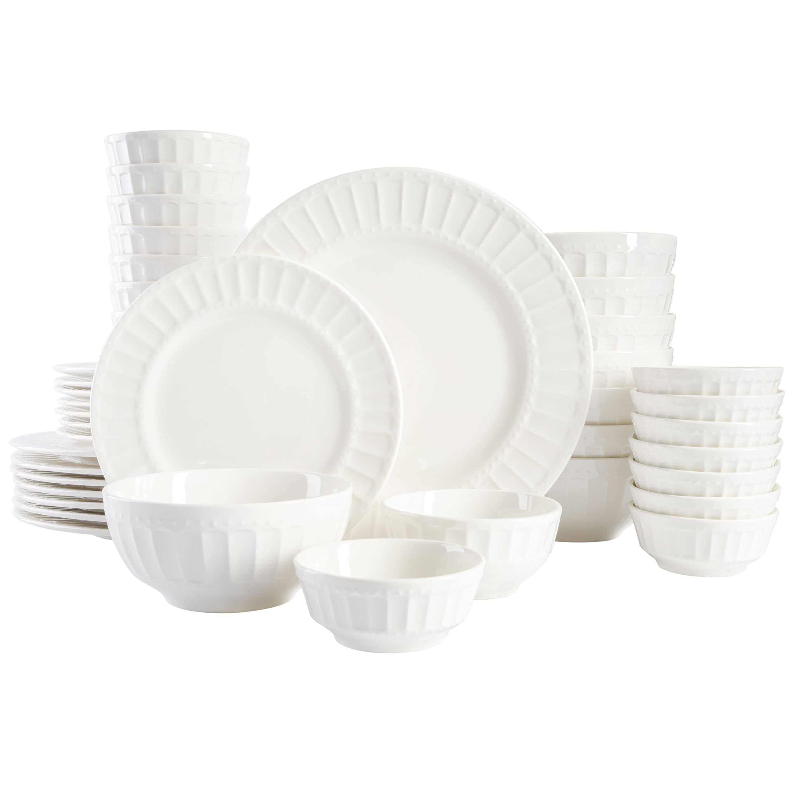 Domowy Zen Buffet Porcelain Dinnerware zestaw, do 8 (40szt.)
