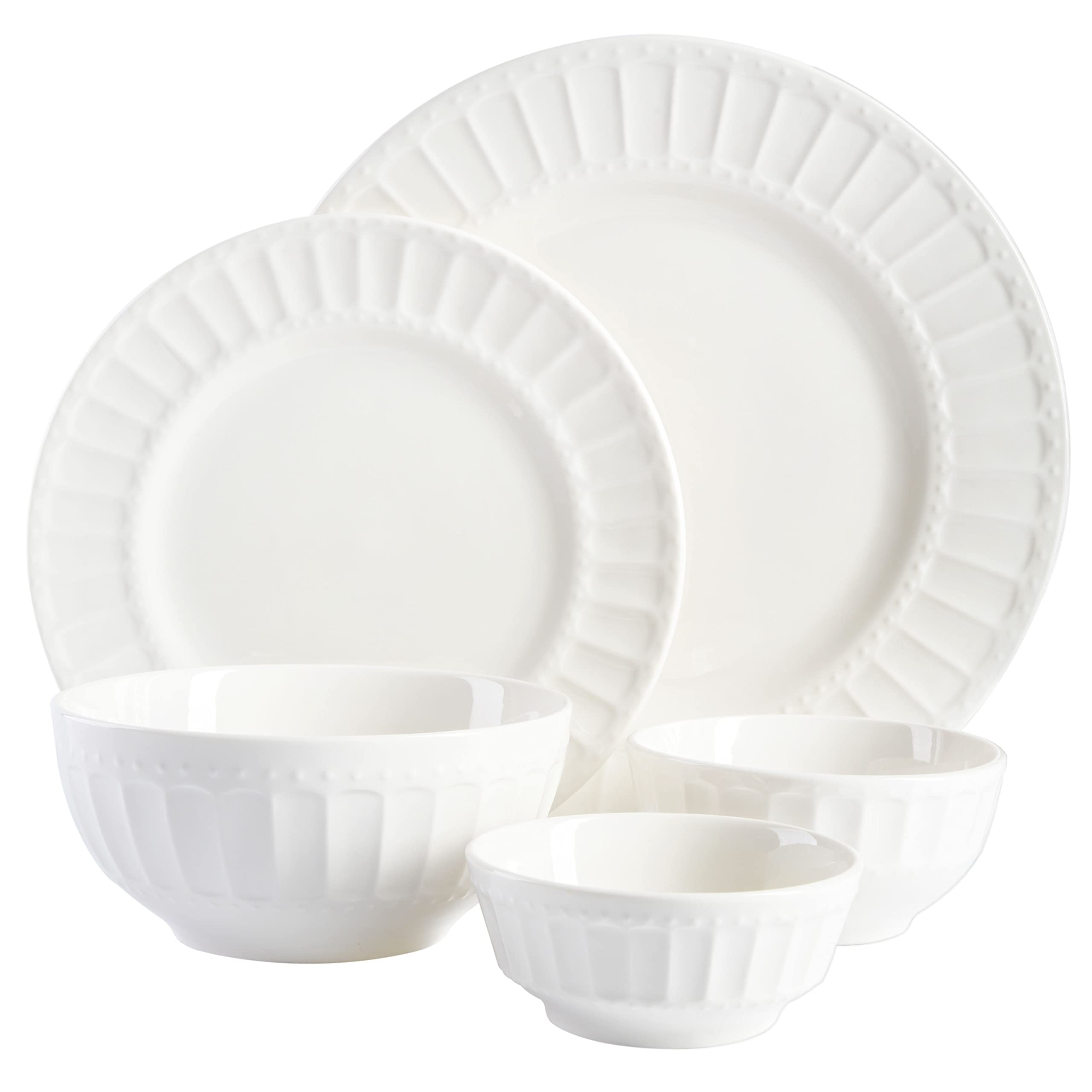 Domowy Zen Buffet Porcelain Dinnerware zestaw, do 8 (40szt.)