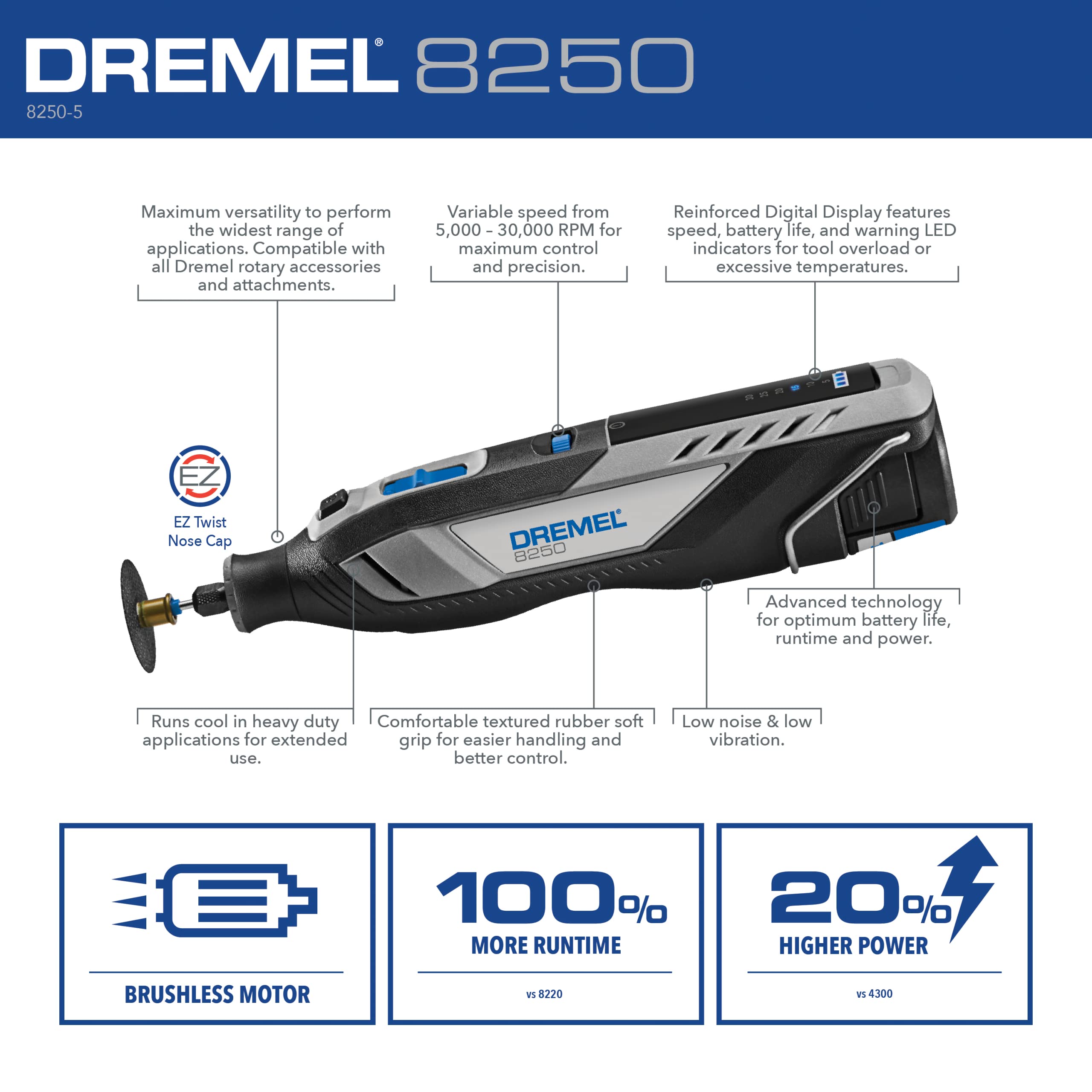 Dremel 12V litowo-jonowy regulowana prędkość bezprzewodowy Rotary narzędzie