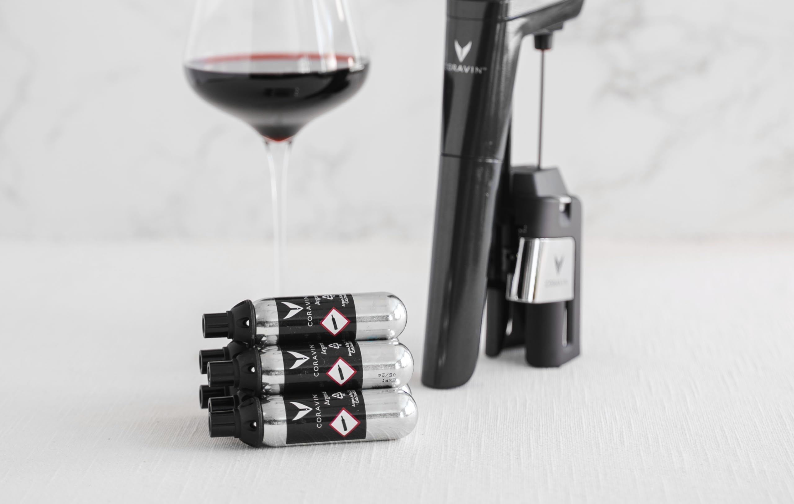Pure Argon Capsules, 12 pakiet Wine gazowy Cartridges