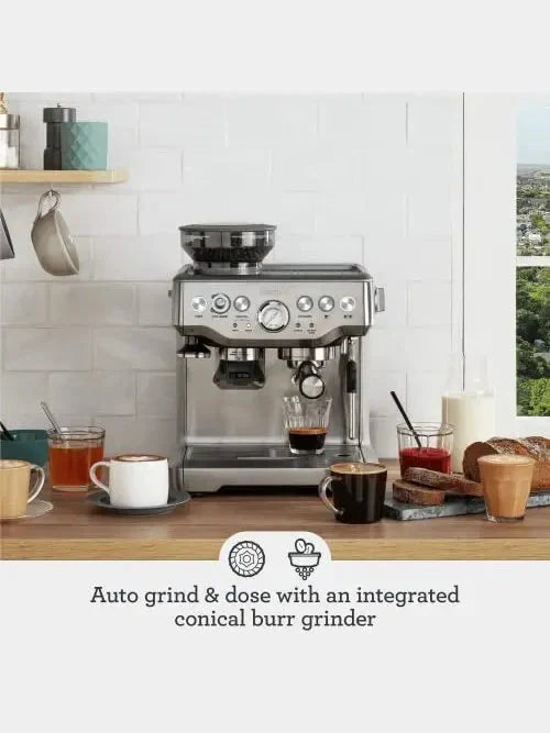 1787579715_NsxmonmC Espresso Machine - Barista Express BES870XL - Brushed Stainless Steel, Manual, Built-in Grinder, 67 Oz Water Tank