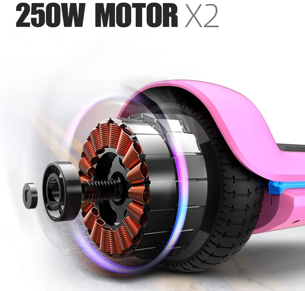 6.5 Inch Swift, Featuring Flashed Wheel Smart Self Balanceing Scooter with Music Speaker App-enabled Hoverboard UL2272 Certificated
