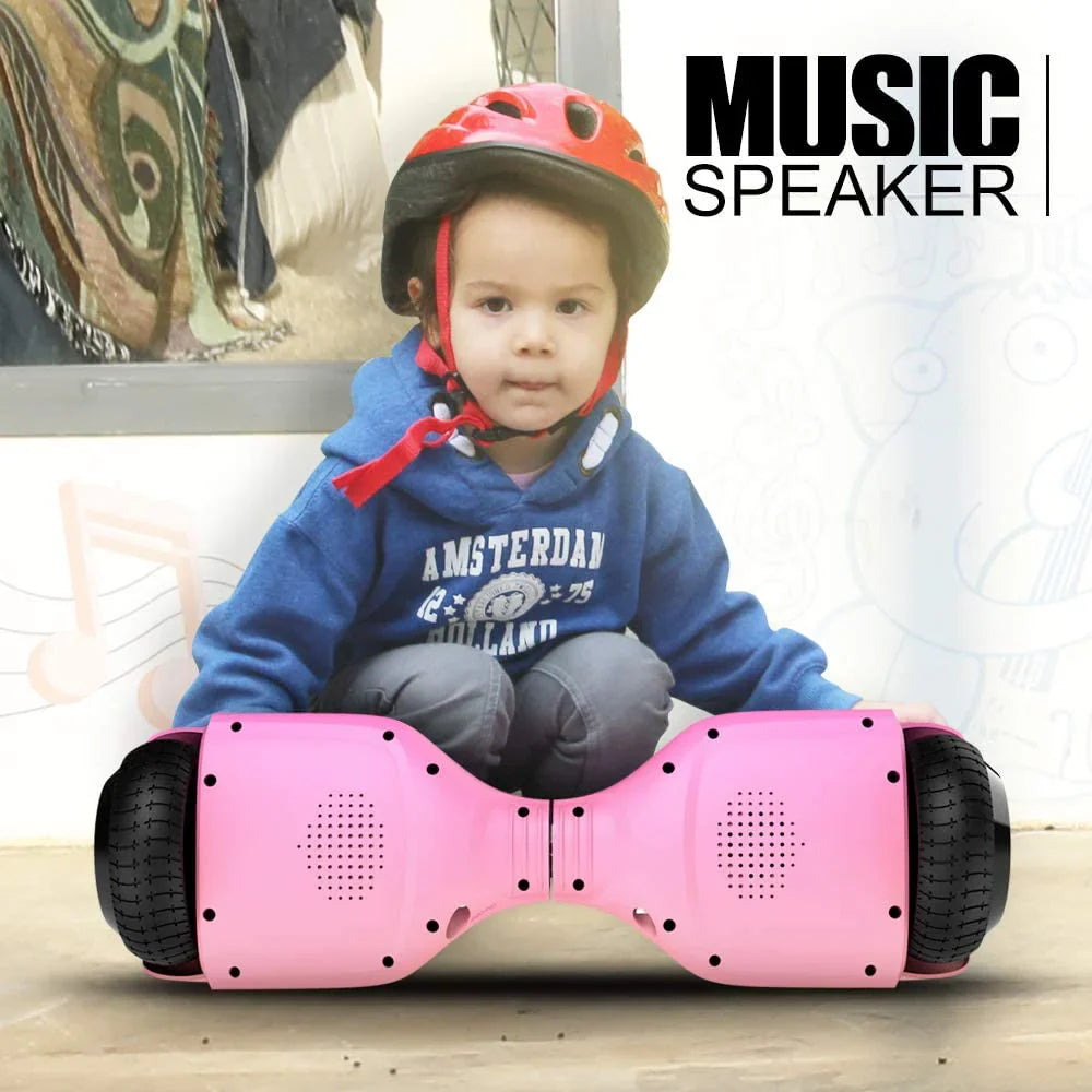 6.5 Inch Swift, Featuring Flashed Wheel Smart Self Balanceing Scooter with Music Speaker App-enabled Hoverboard UL2272 Certificated