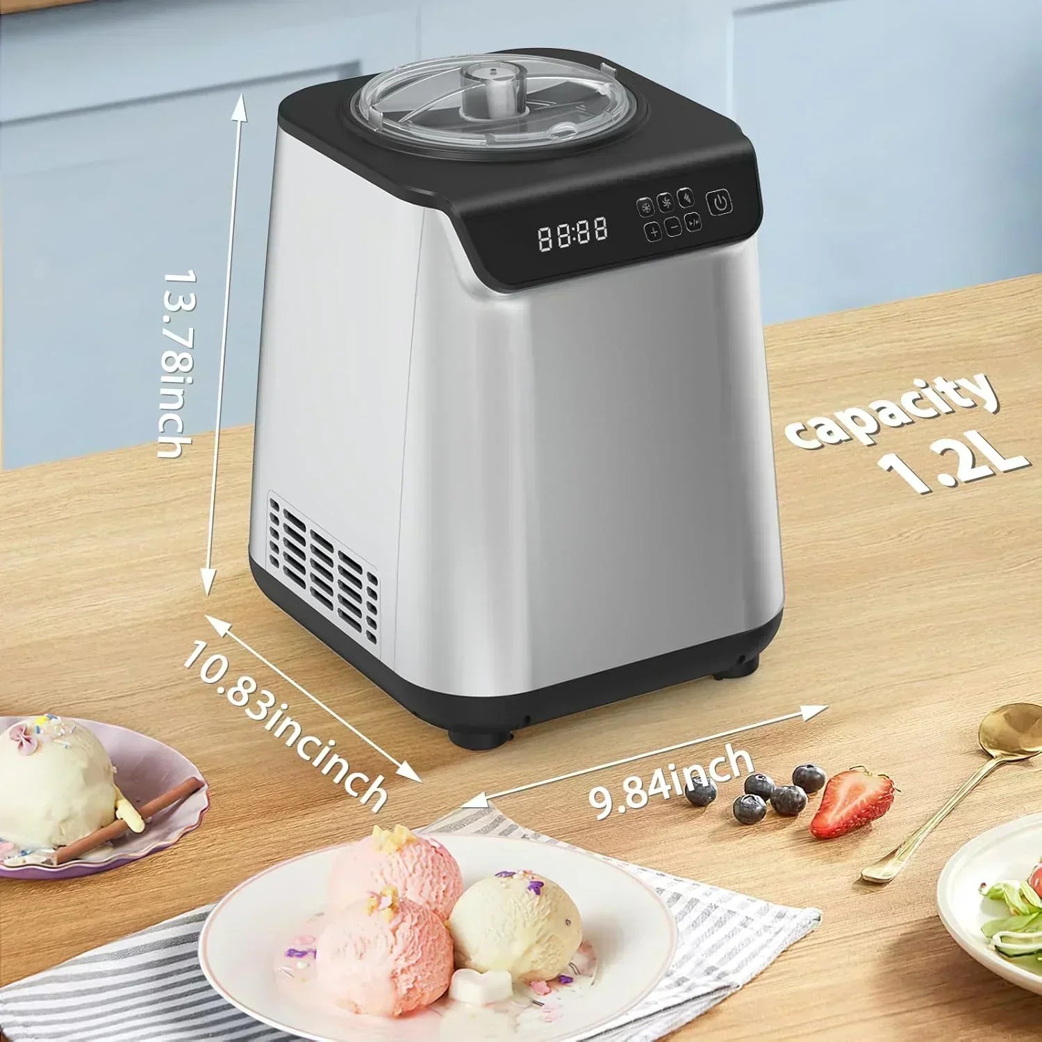 Upright lodu kremowy Maker