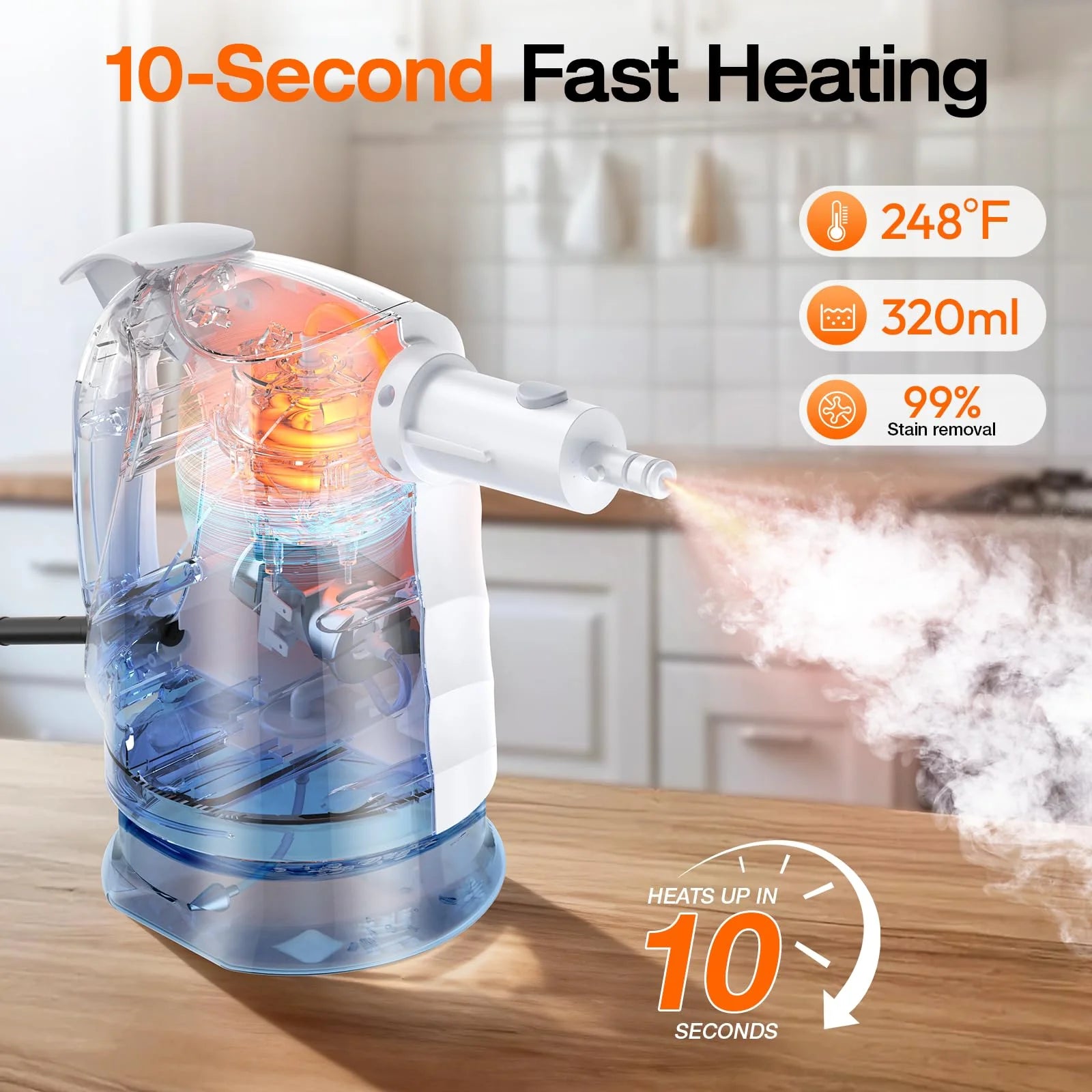 10-in-1 i Mop Steam czyścik z Fast Heating