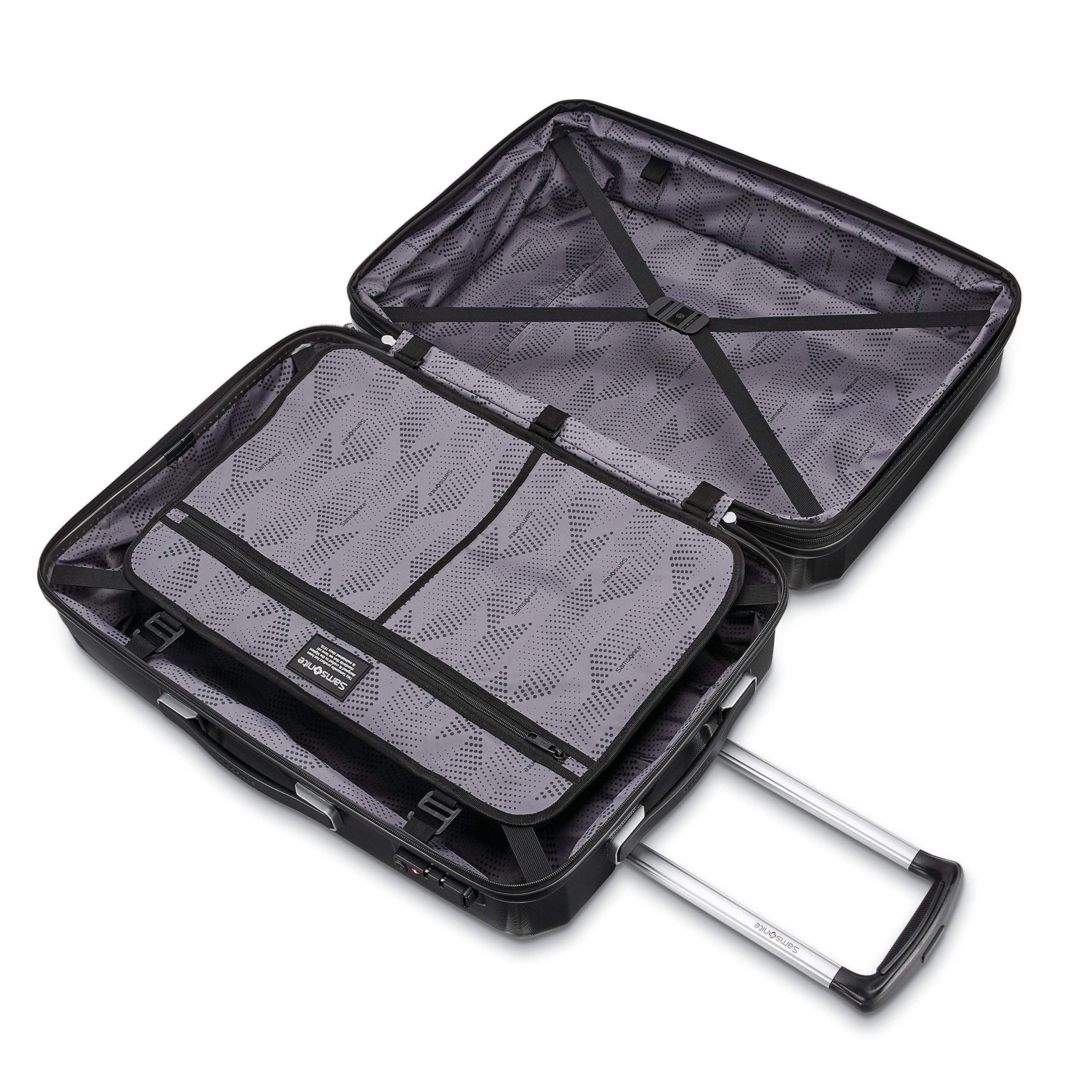 Winfield 3 Dlx Expandable czarny bagaz, 28-cali