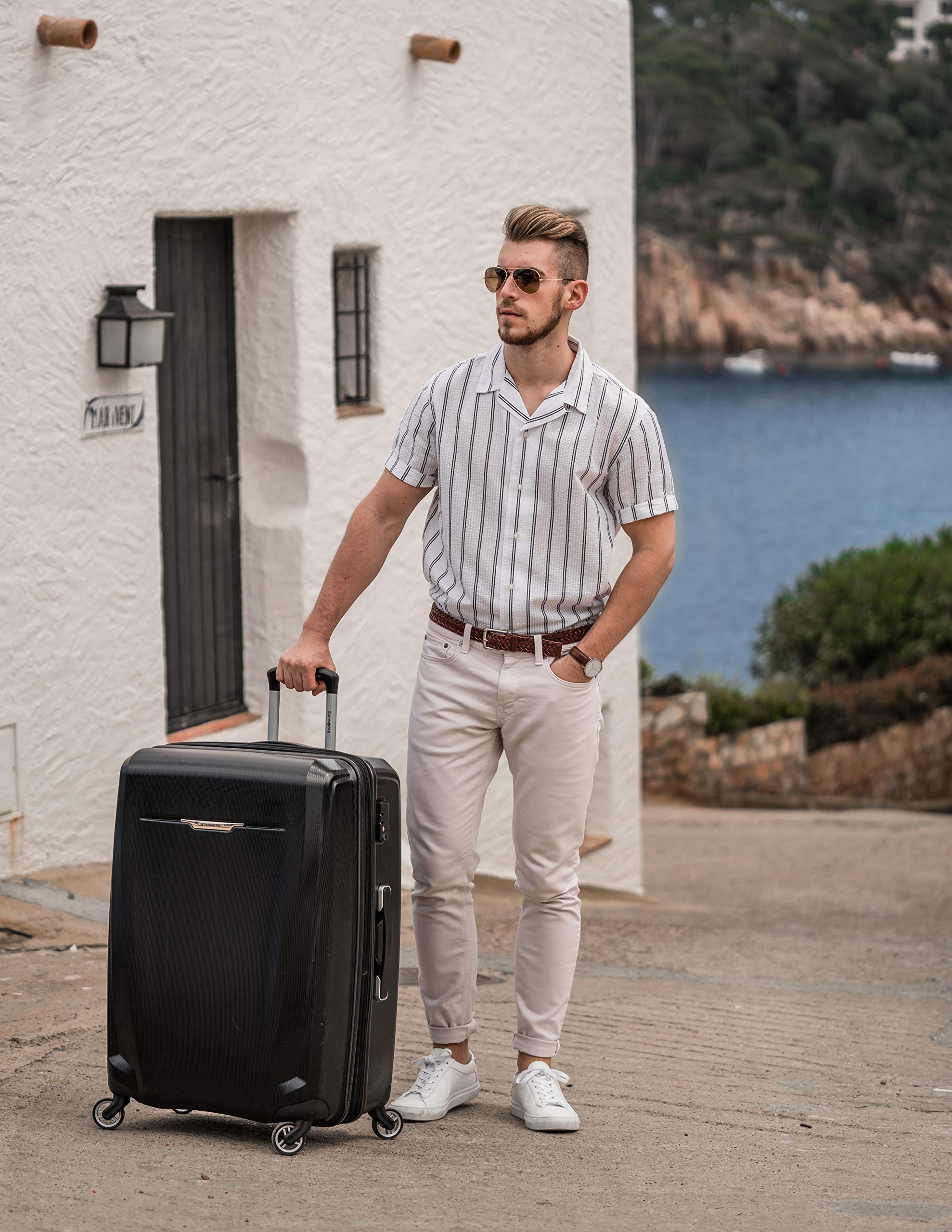 Winfield 3 Dlx Expandable czarny bagaz, 28-cali